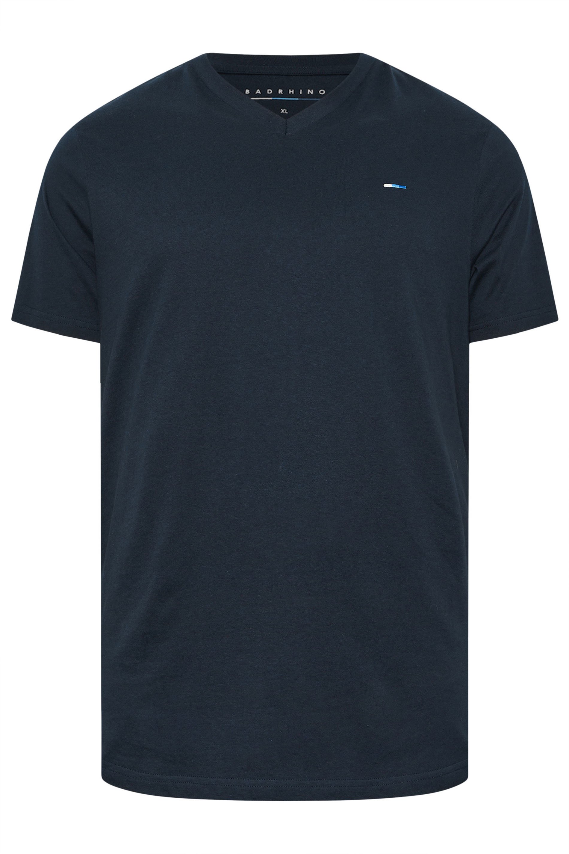 BadRhino Big & Tall Black/Red/Green/Blue/Navy Blue 5 Pack V-Neck T-Shirts | BadRhino 7