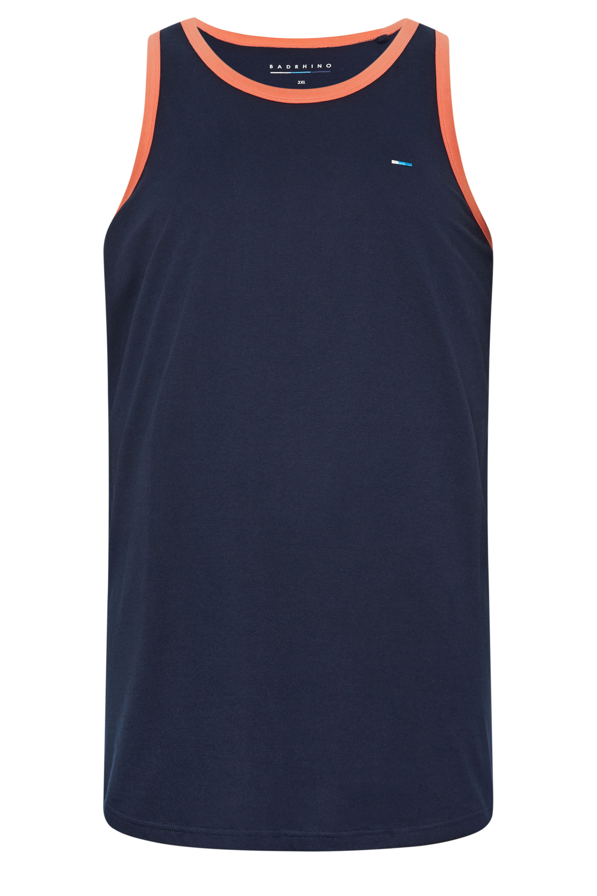 BadRhino Big & Tall 2 PACK Navy Blue & Orange Contrast Vests | BadRhino 6