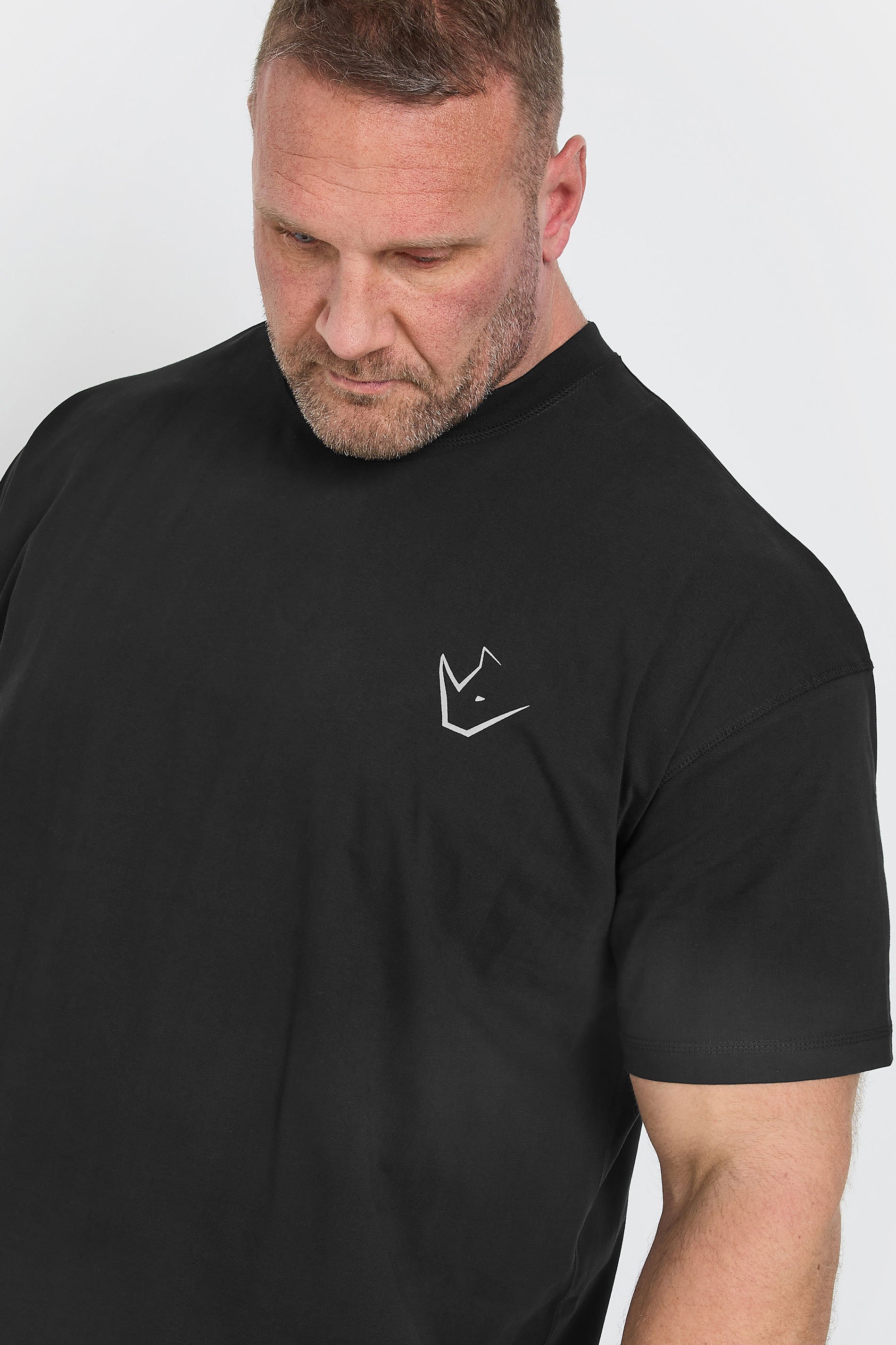 IronRhino Big & Tall Black 'Iron Never Lies' Printed T-Shirt | BadRhino 4