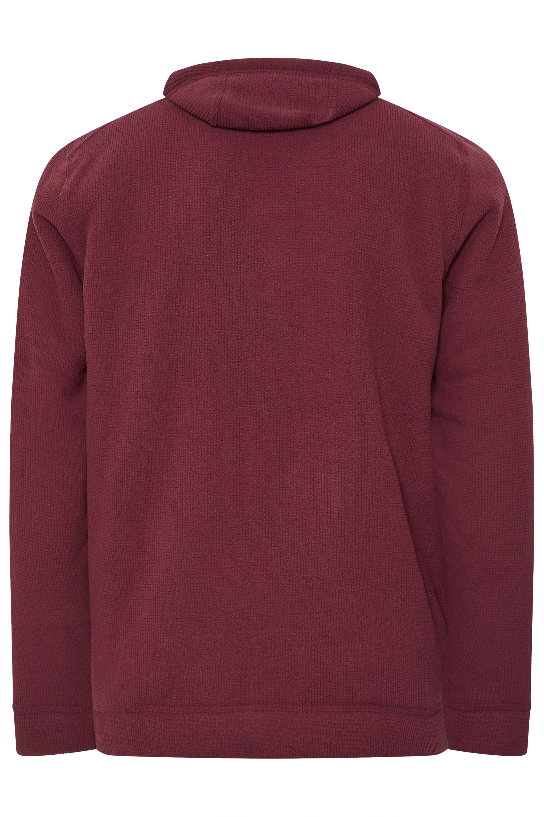 BadRhino Big & Tall Burgundy Borg Lined Fleece | BadRhino 8