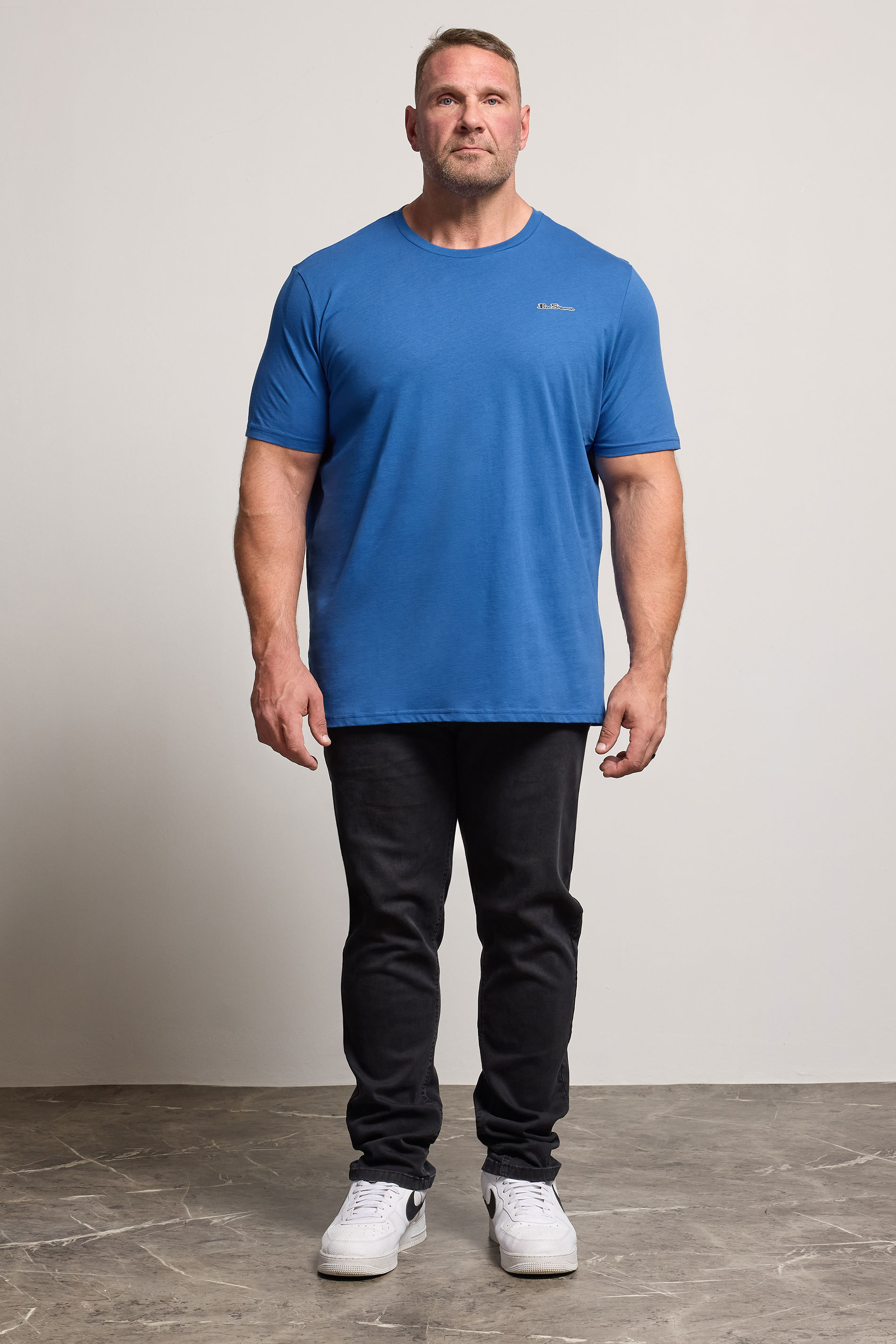 Ben Sherman Big & Tall Cobalt Blue Signature T-Shirt | BadRhino 2