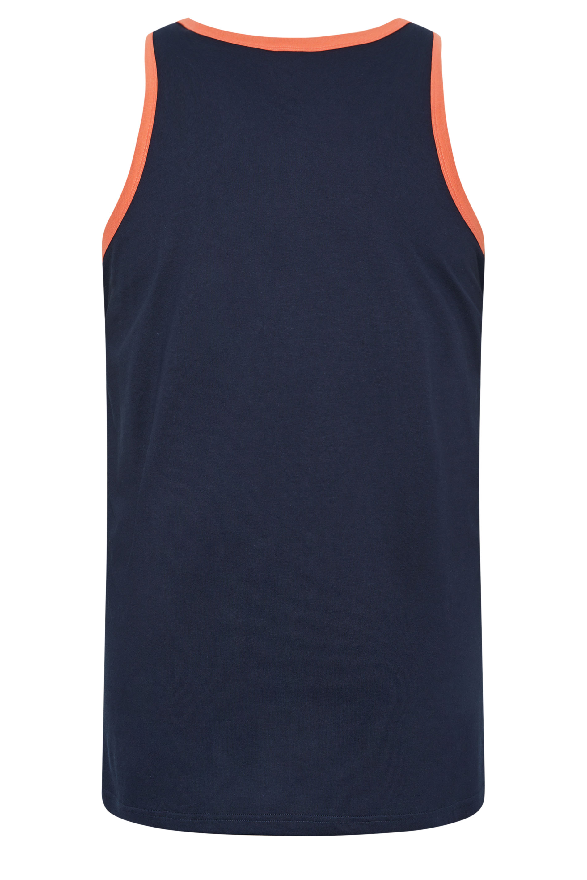 BadRhino Big & Tall 2 PACK Navy Blue & Orange Contrast Vests | BadRhino 8