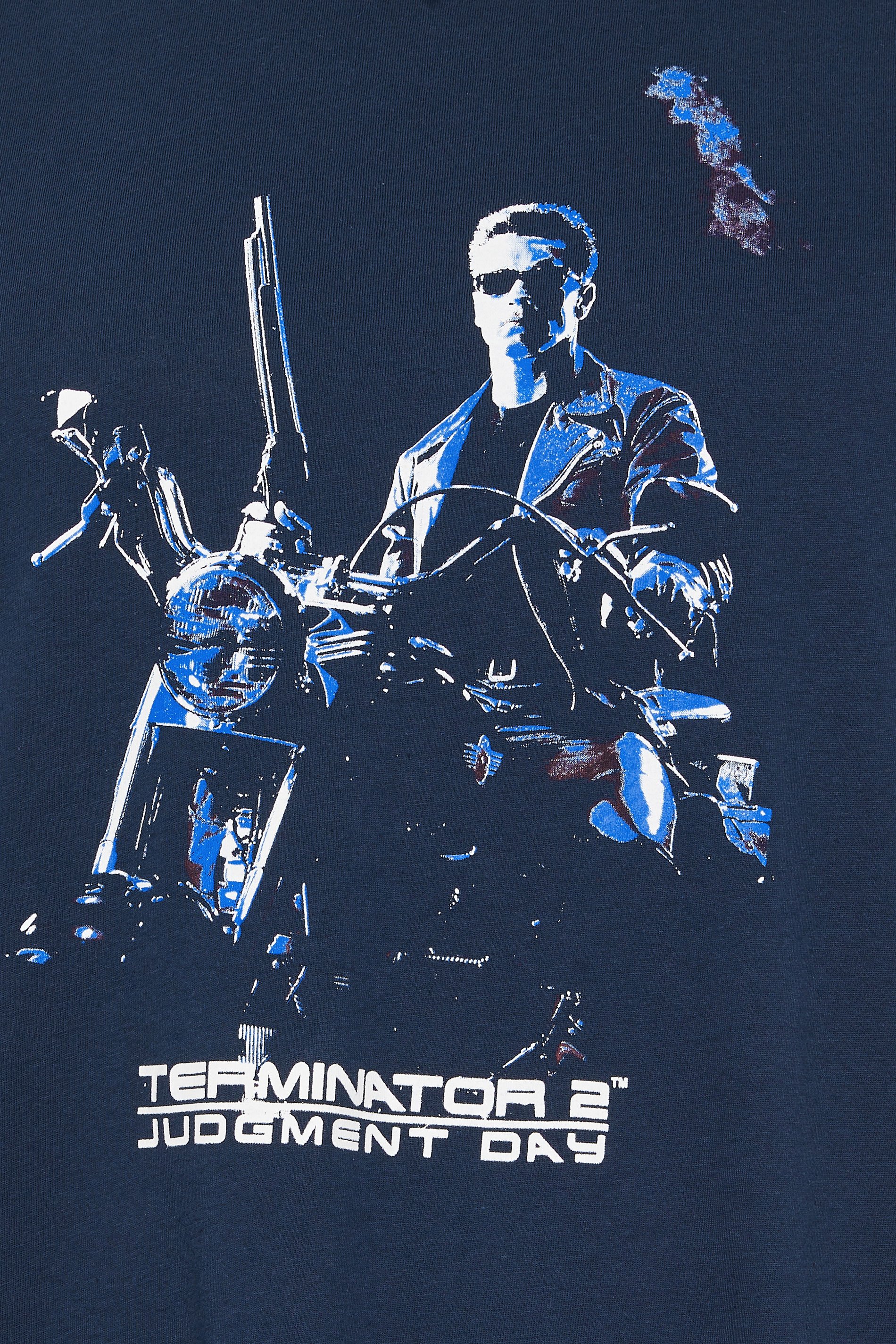 D555 Big & Tall Navy Blue 'Terminator' T-Shirt | BadRhino 2