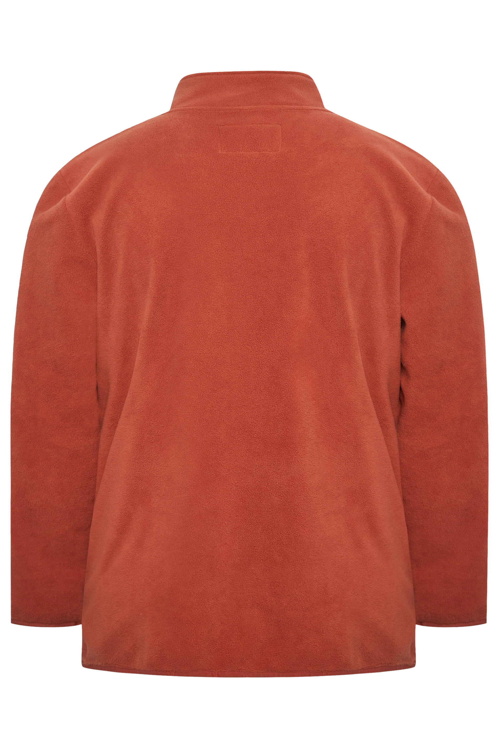 BadRhino Big & Tall Orange Essential Zip Through Fleece | BadRhino 3