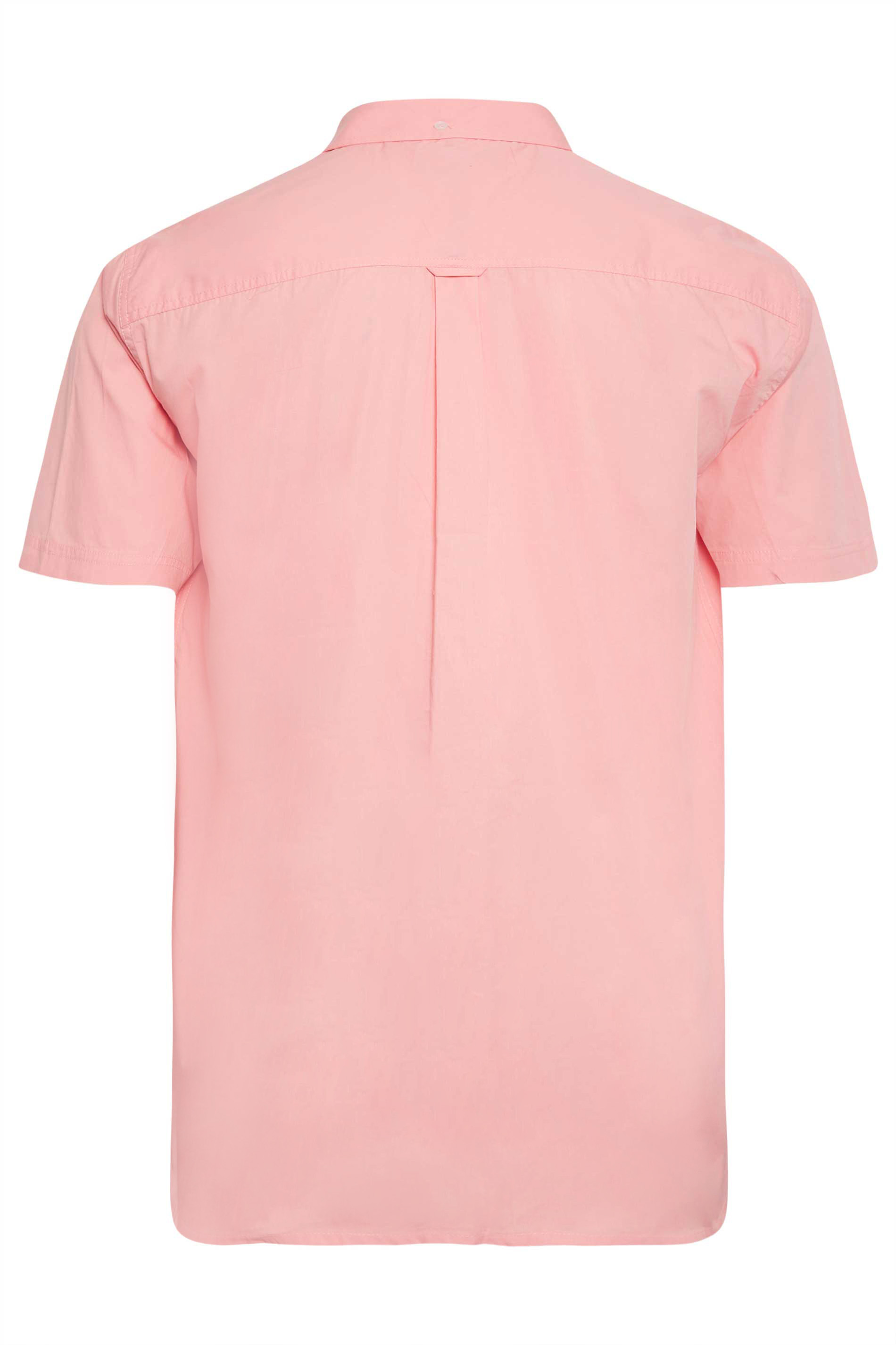 BadRhino Big & Tall Pink Poplin Shirt | BadRhino 3