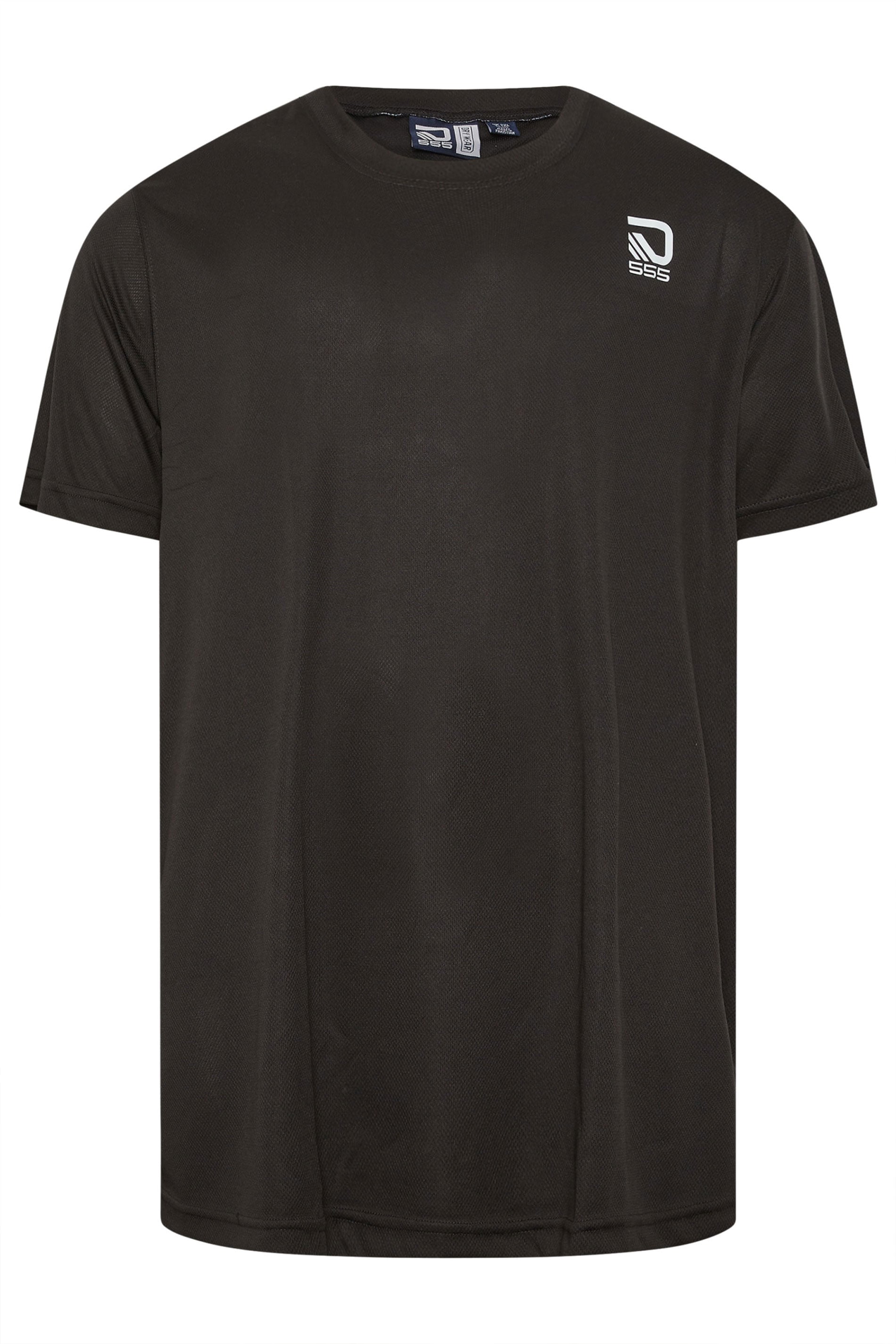 D555 Big & Tall Black Lightweight Active T-Shirt | BadRhino 4