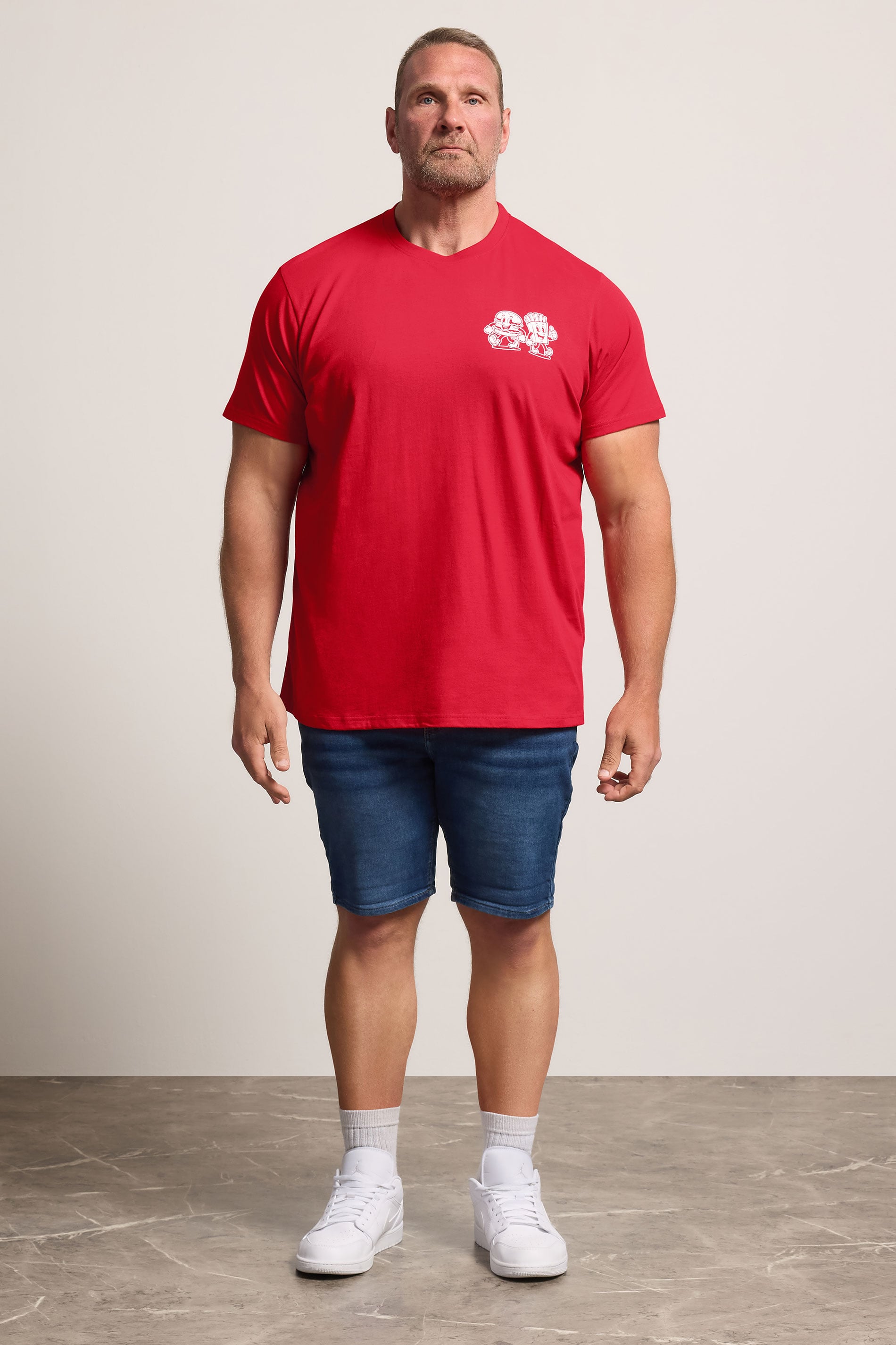 BadRhino Big & Tall Red 'Grill & Chill' T-Shirt | BadRhino 1