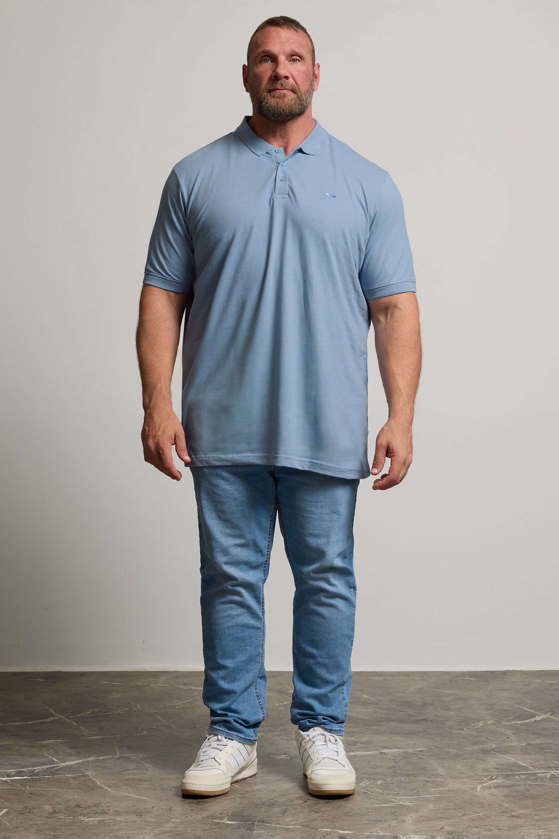 BadRhino Big & Tall Light Blue Core Polo Shirt | BadRhino 2