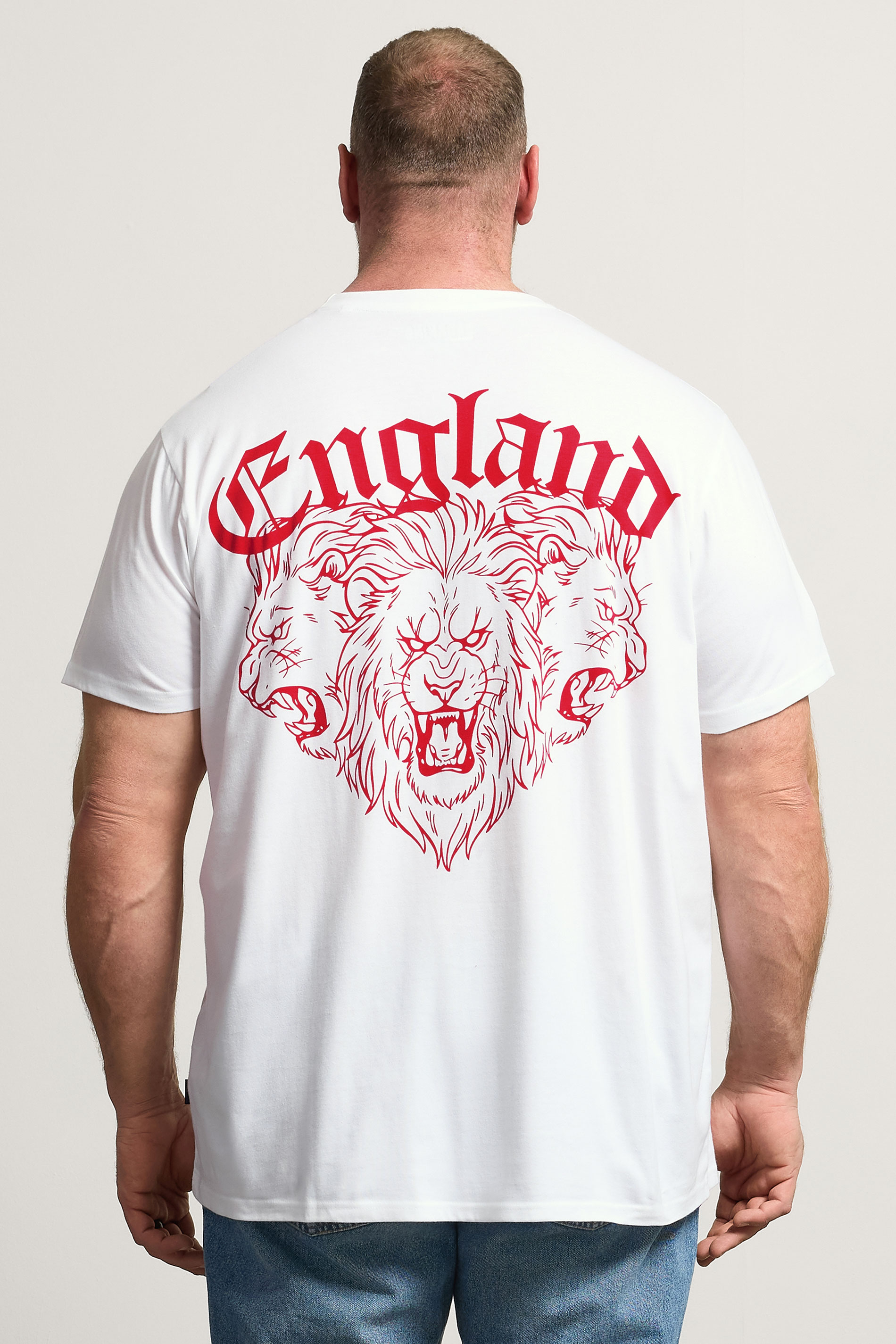 BadRhino Big & Tall White England T-Shirt | BadRhino 4