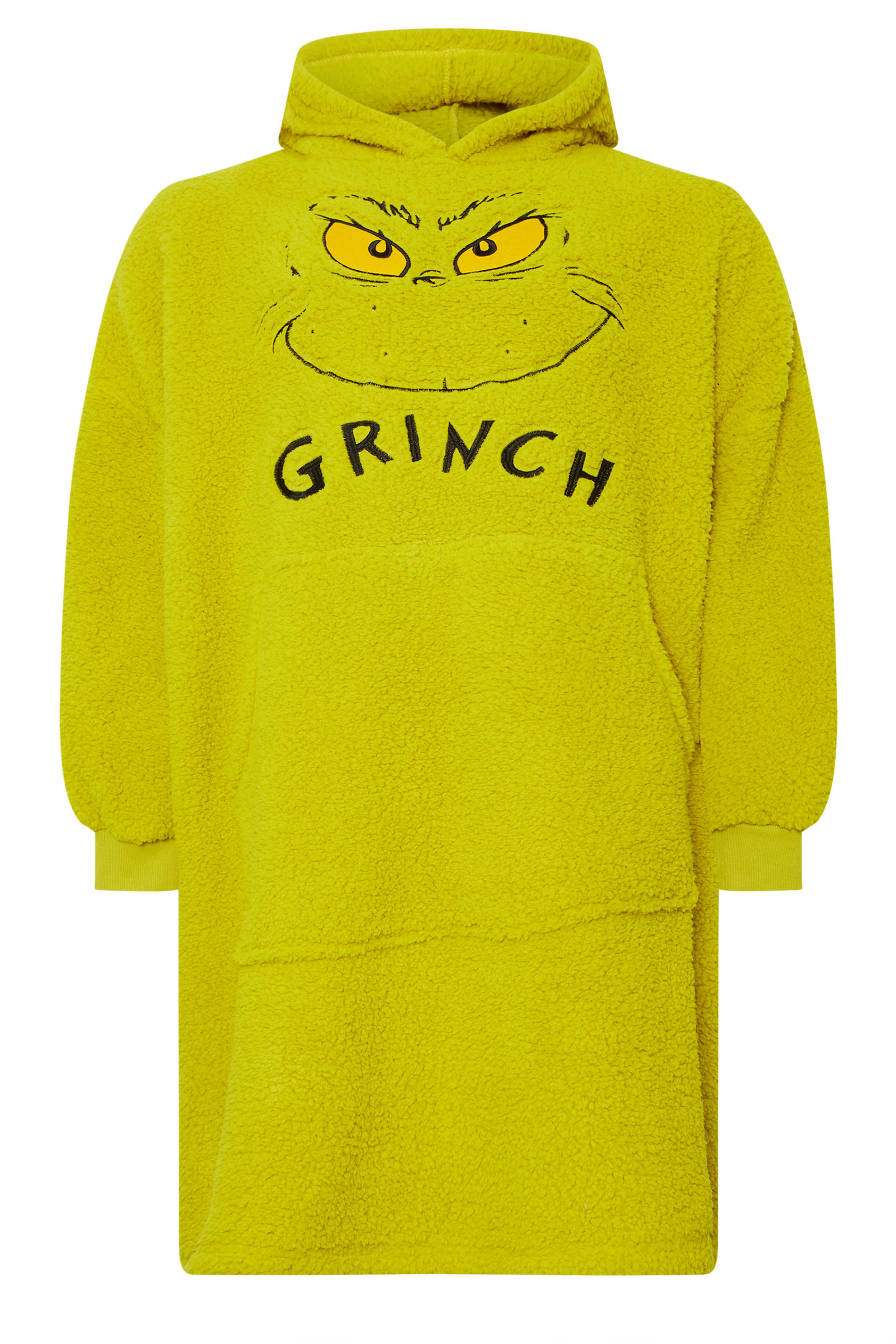 BadRhino Big & Tall Green Grinch Super Soft Blanket Hoodie | BadRhino 7