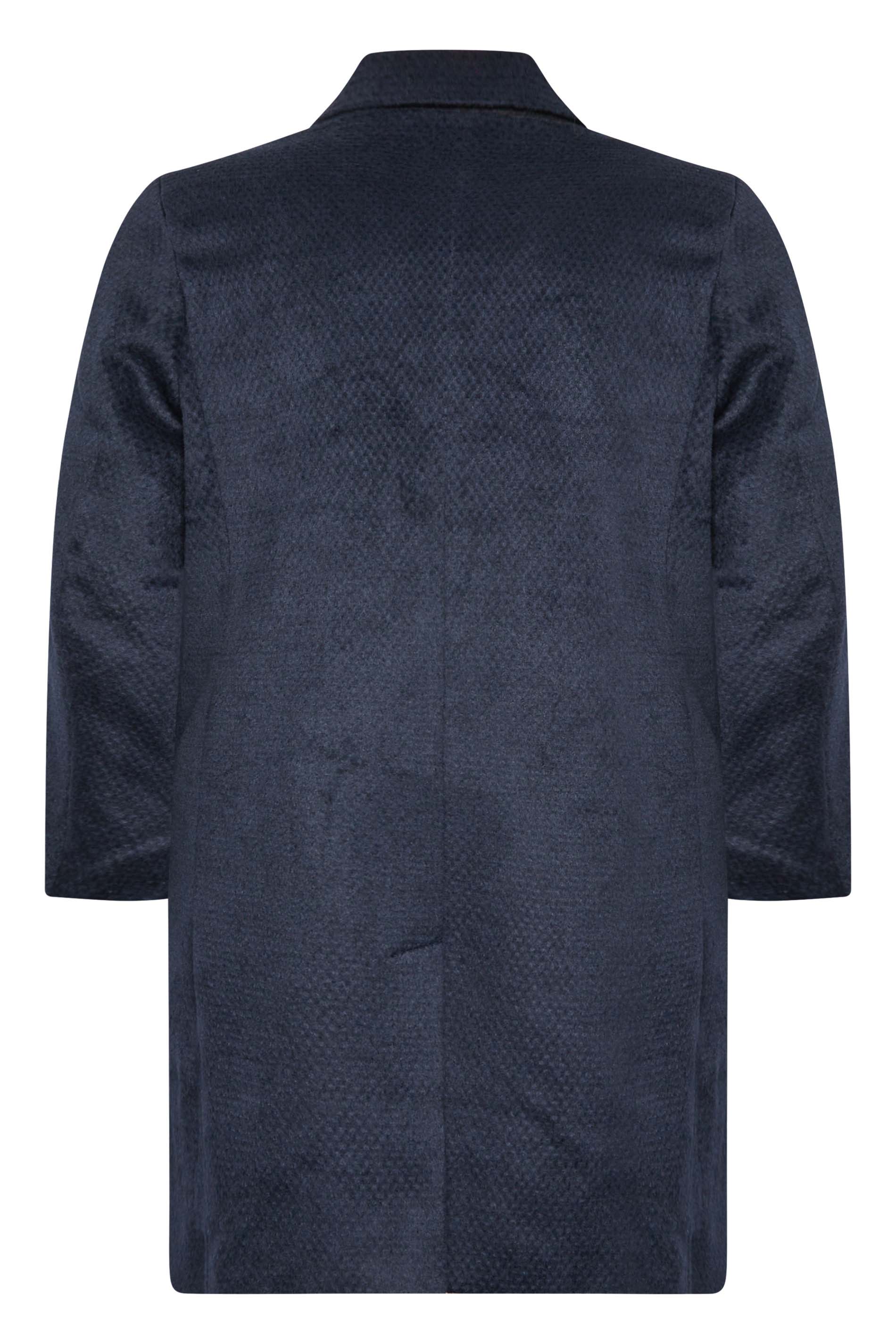 BadRhino Big & Tall Navy Blue Single Breasted Coat | BadRhino 5