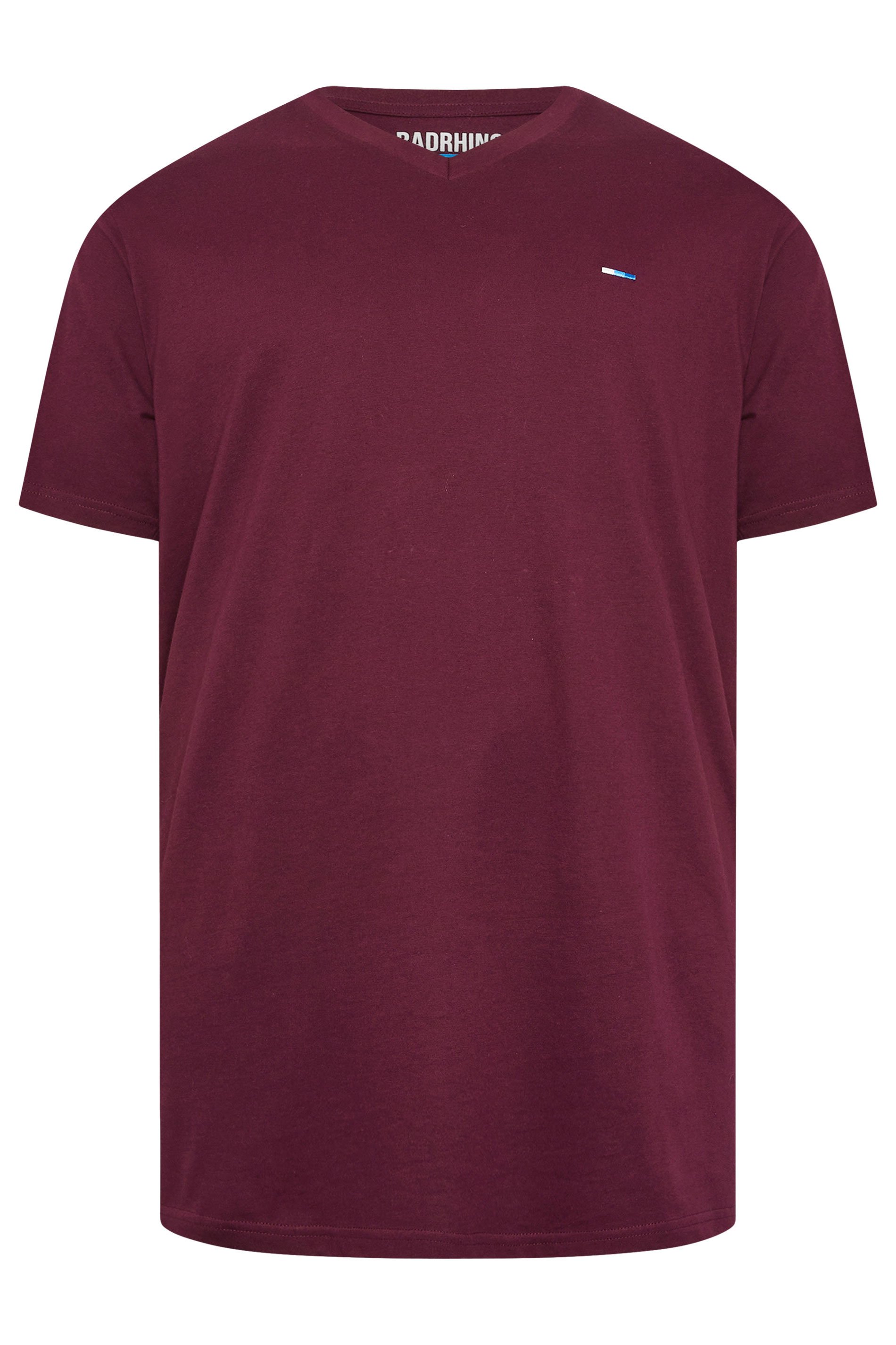 BadRhino Big & Tall Black/Red/Green/Blue/Navy Blue 5 Pack V-Neck T-Shirts | BadRhino 2