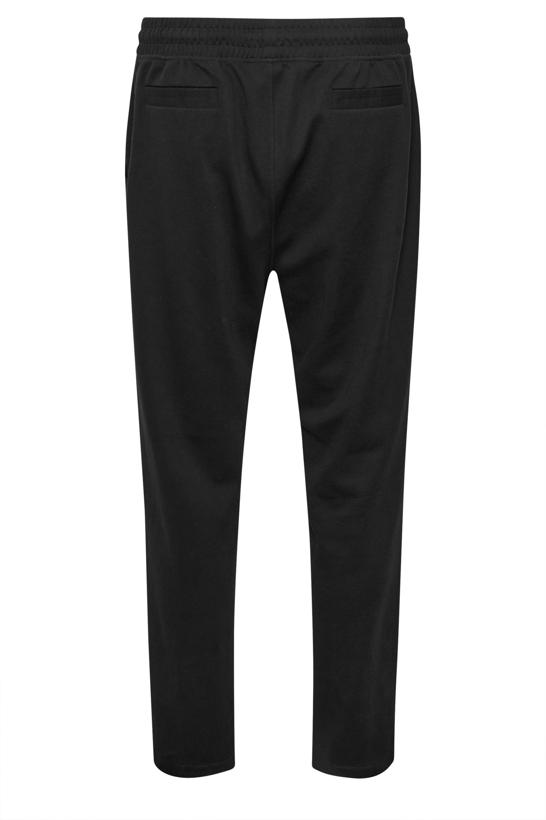BadRhino Big & Tall Black Textured Jersey Joggers | BadRhino 8