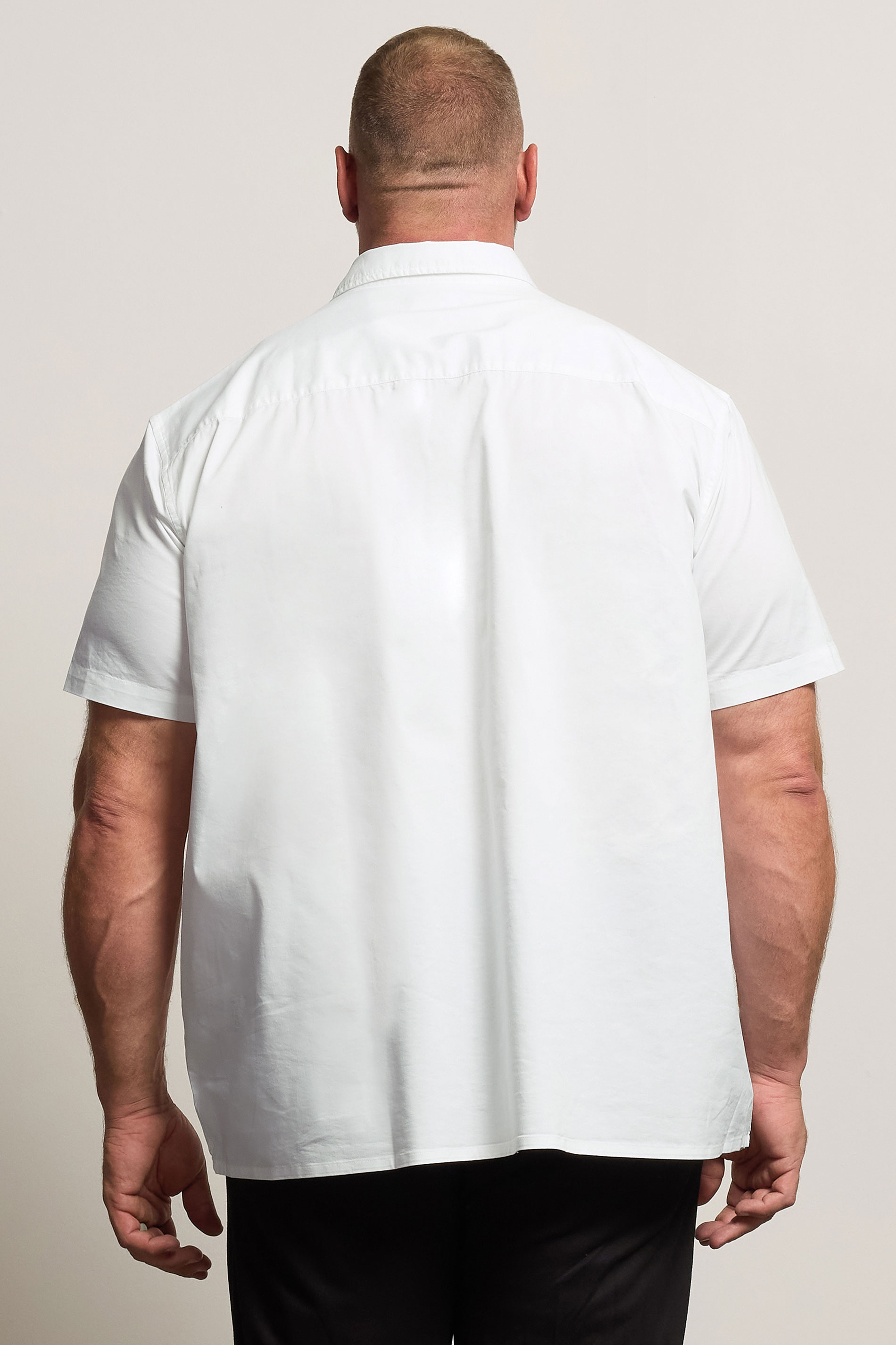 BadRhino Big & Tall White Short Sleeve Shirt 3