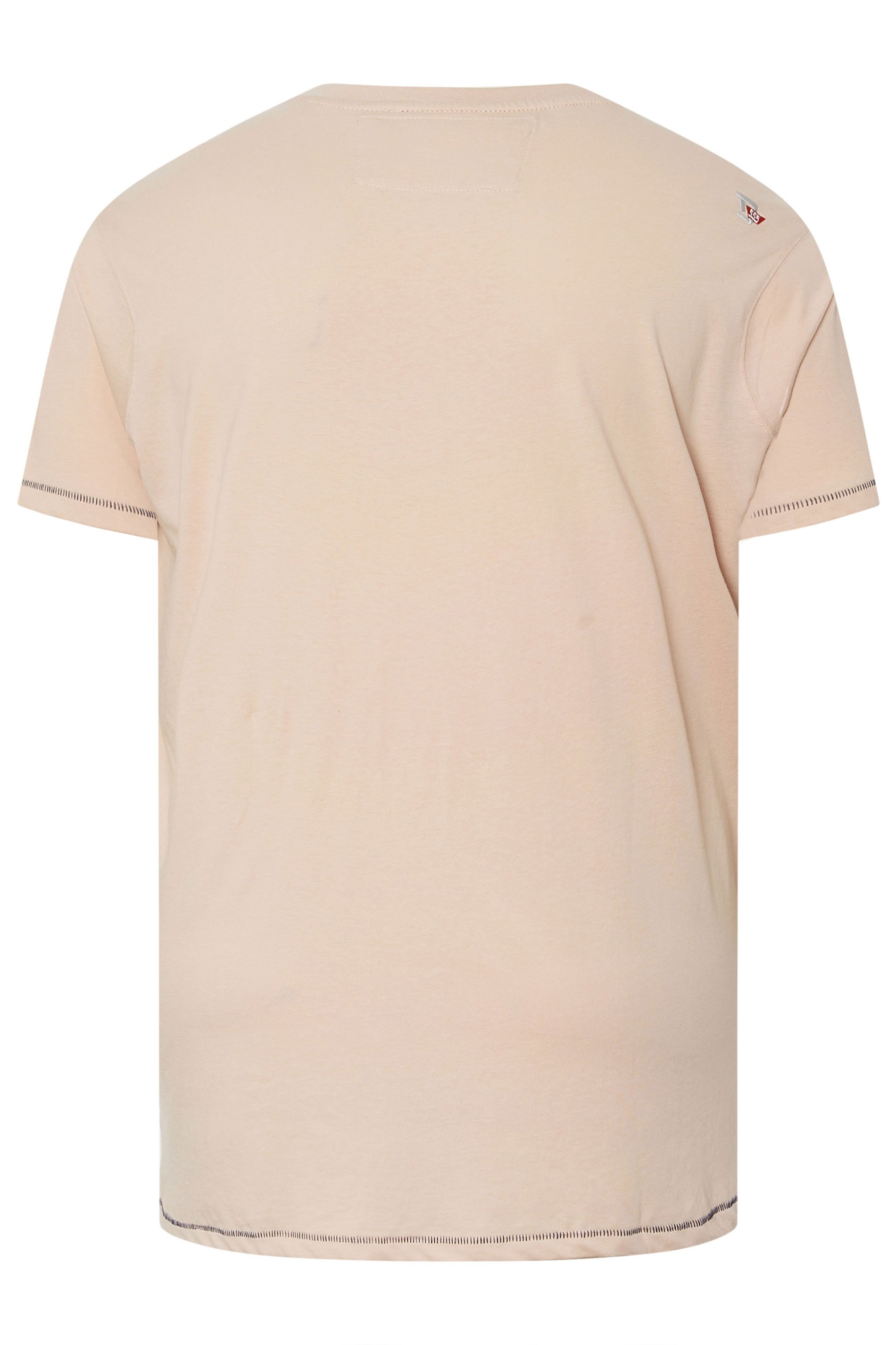 D555 Big & Tall Dusty Pink Shoal Fish T-Shirt | BadRhino 4