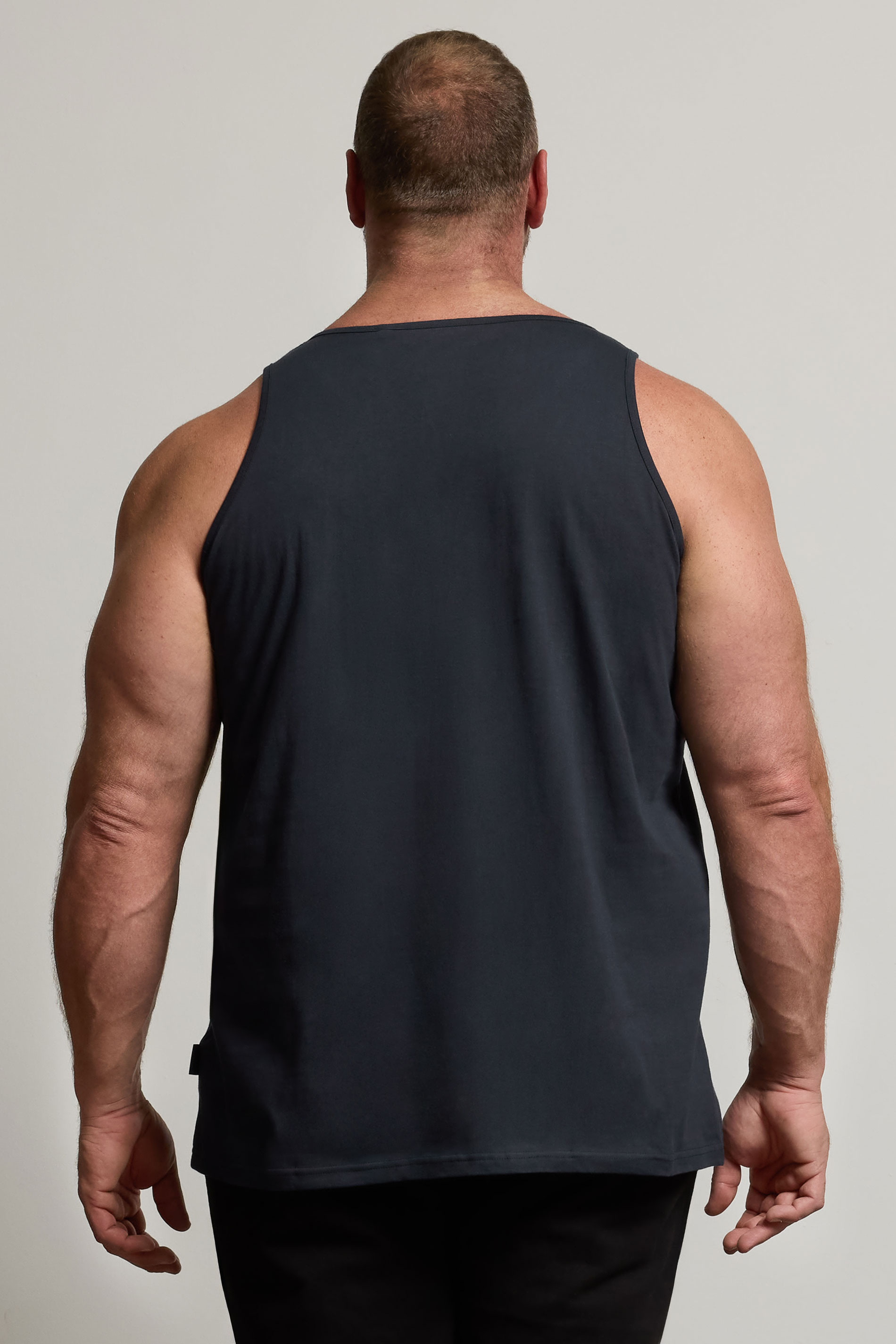 BadRhino Navy Blue Plain Vest Top | BadRhino 3