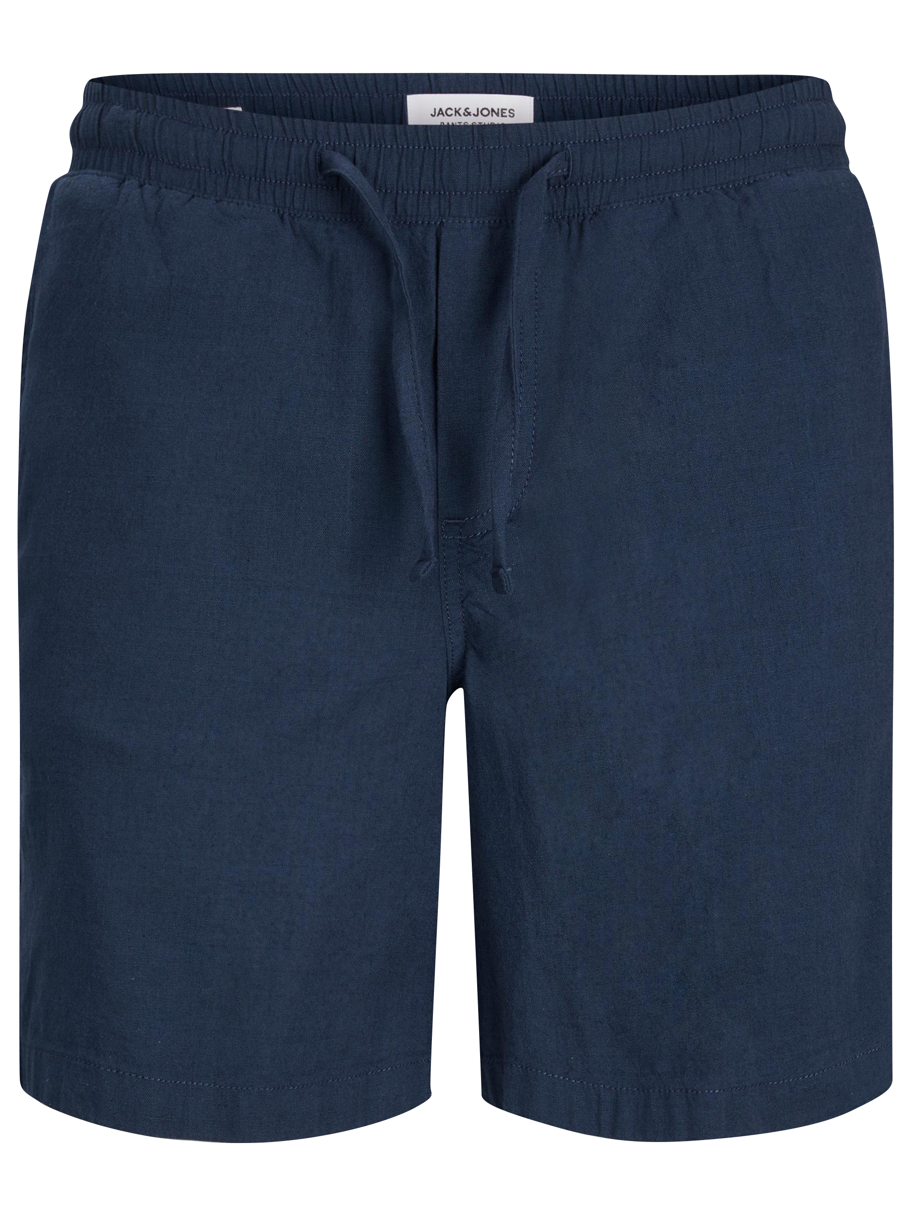 JACK & JONES Big & Tall Navy Blue Linen Blend Shorts | BadRhino 3