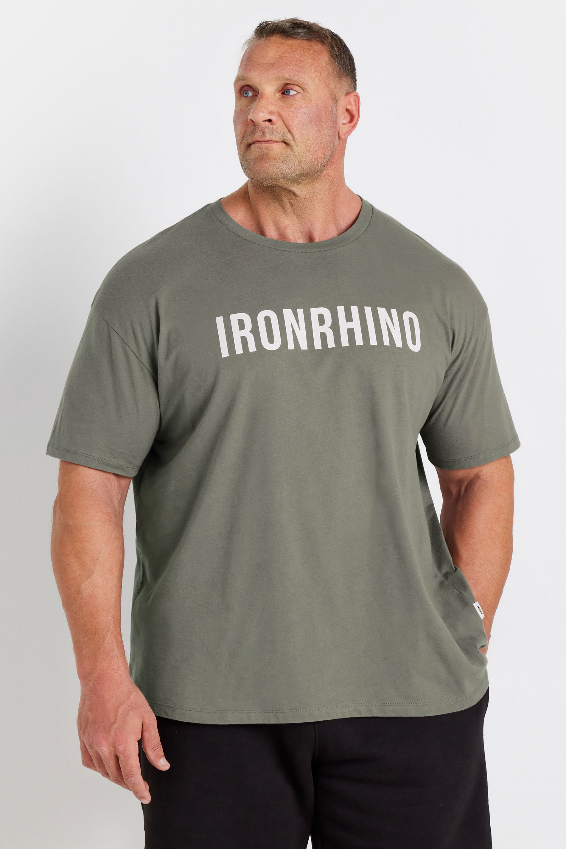 IronRhino Big & Tall Grey 'Heavy Duty' T-Shirt | BadRhino 2