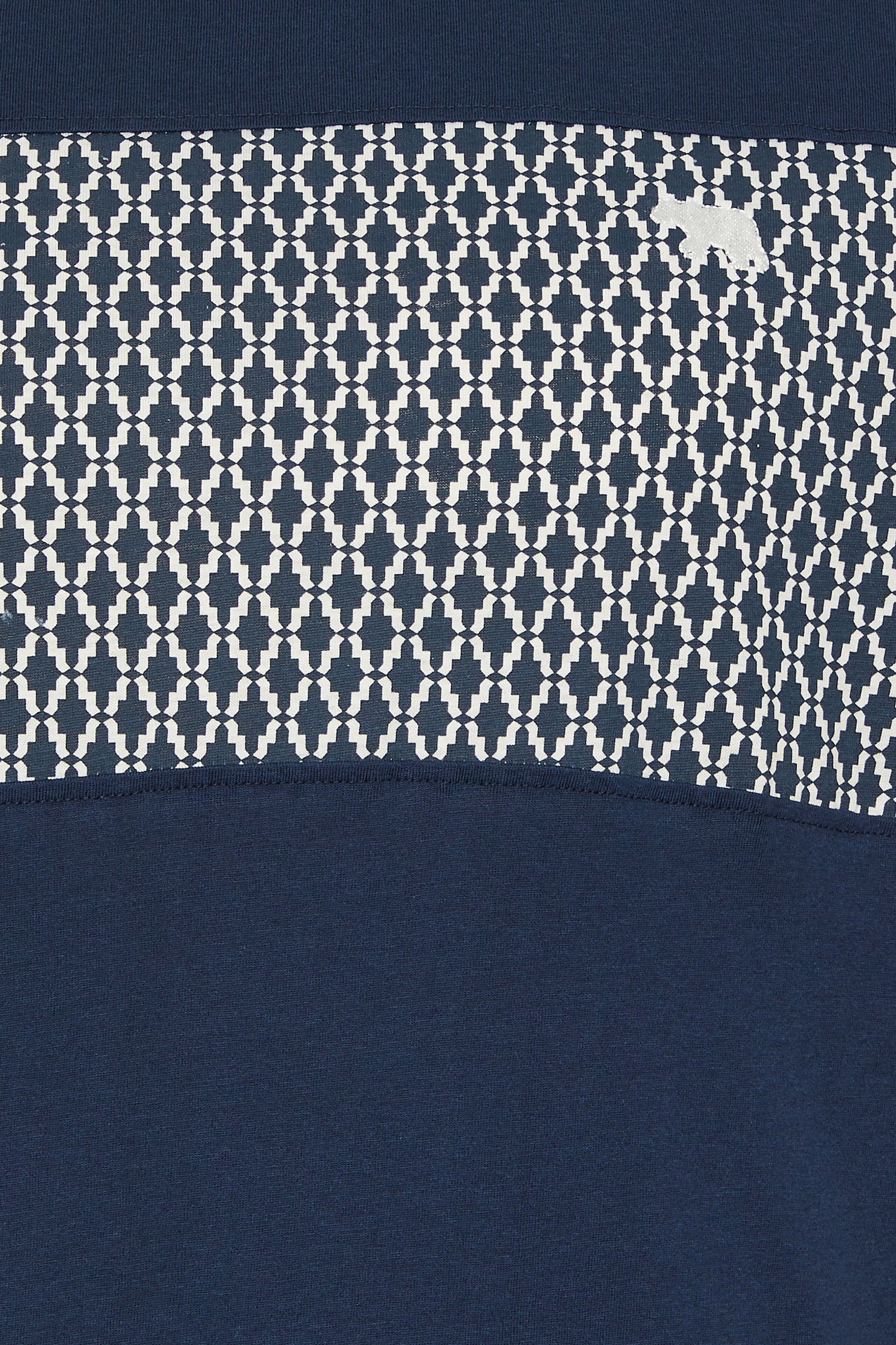 D555 Big & Tall Navy Blue Cut & Sew T-Shirt | BadRhino 2