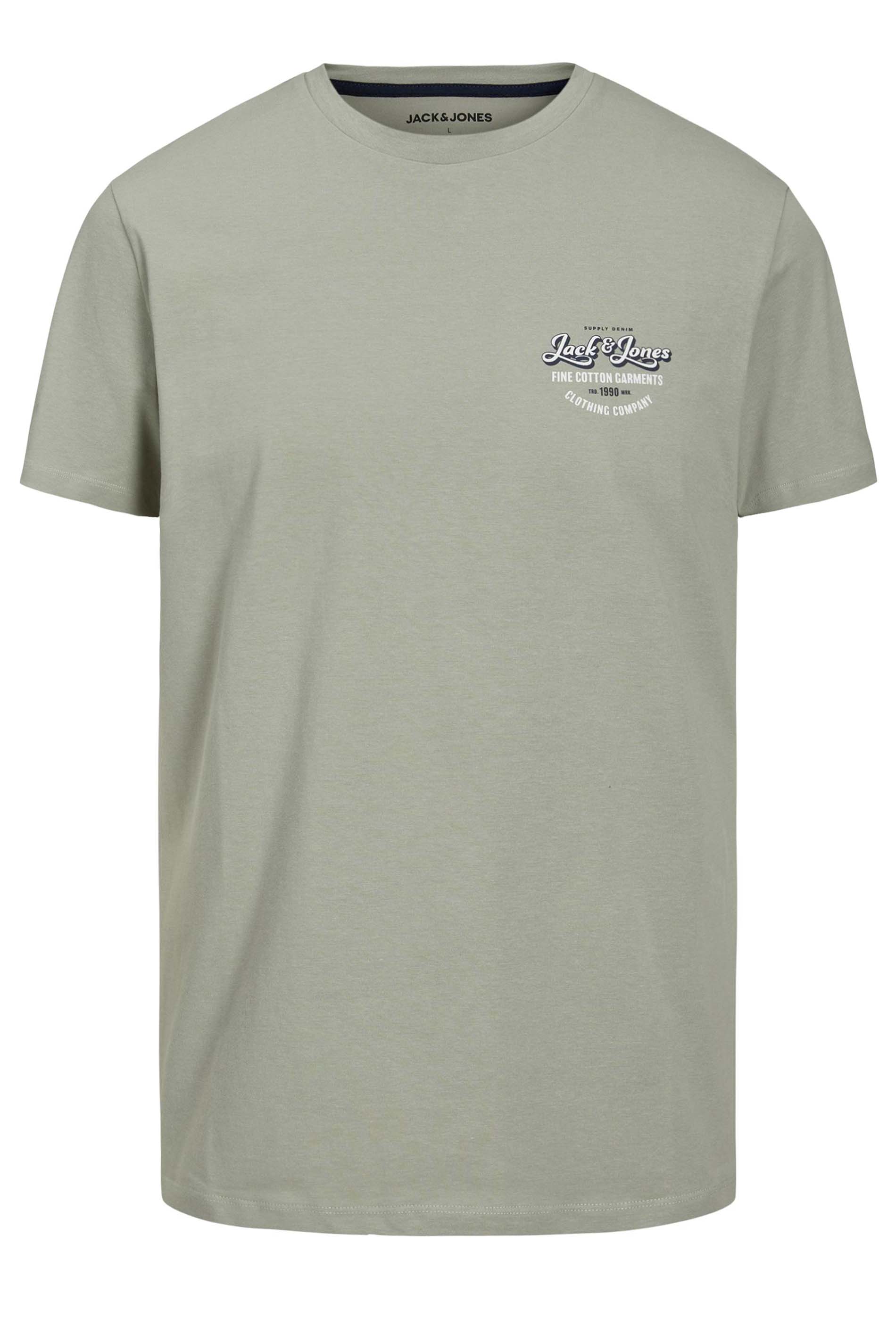 JACK & JONES Big & Tall 5 PACK Black & Blue Logo T-Shirts  6