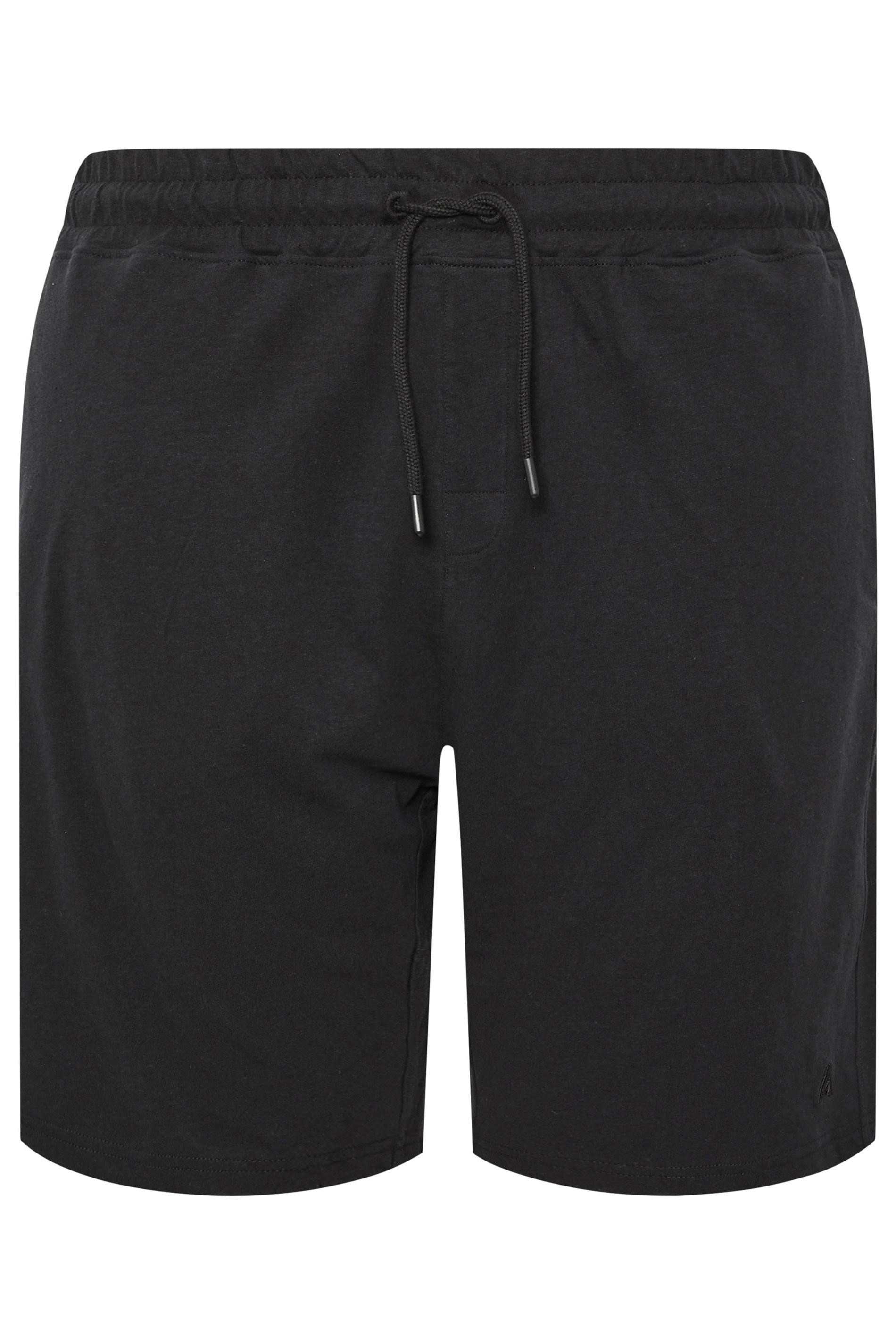 STUDIO A Big & Tall Black Linen Shorts | BadRhino 4