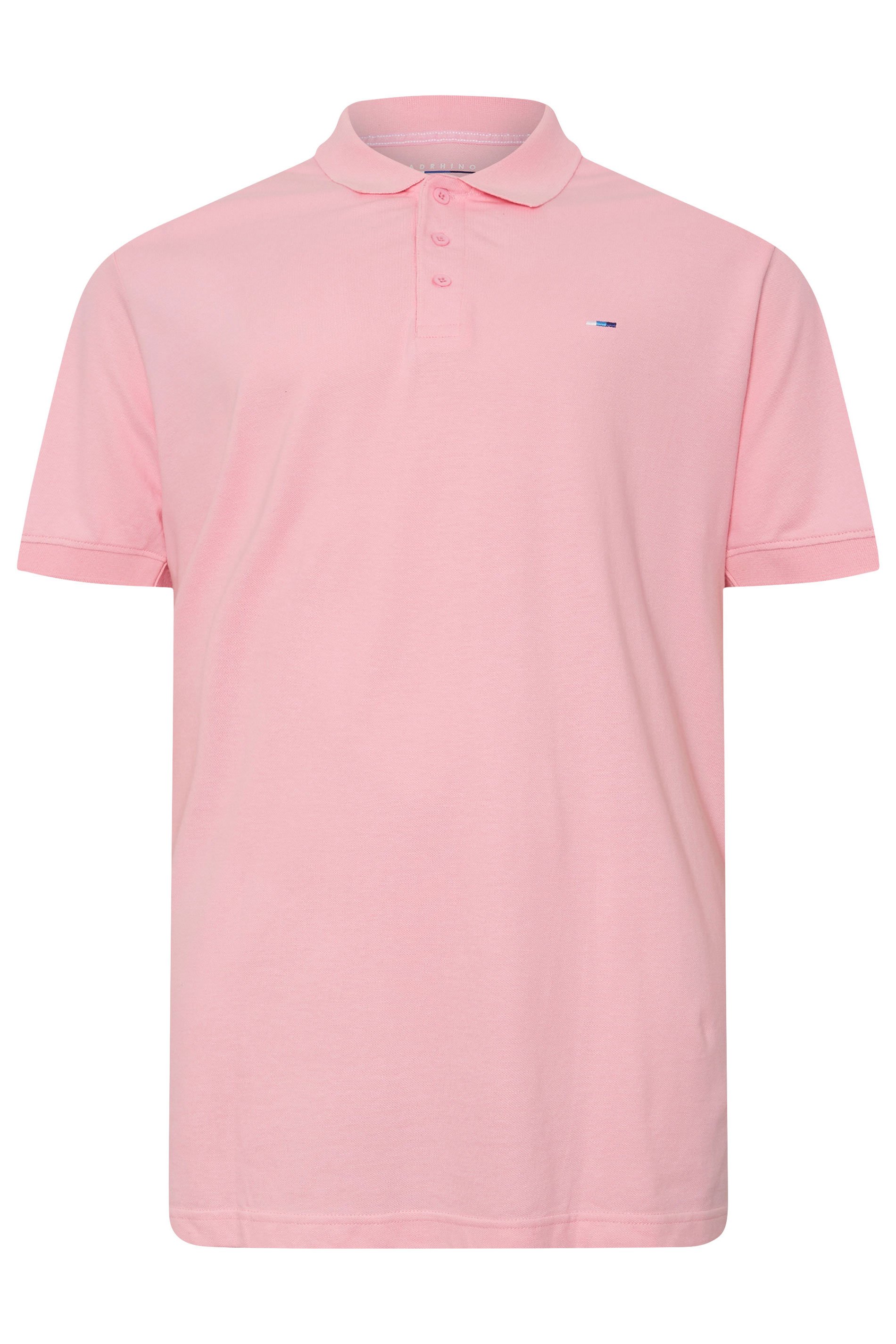 BadRhino Big & Tall Pink Polo Shirt | BadRhino 7