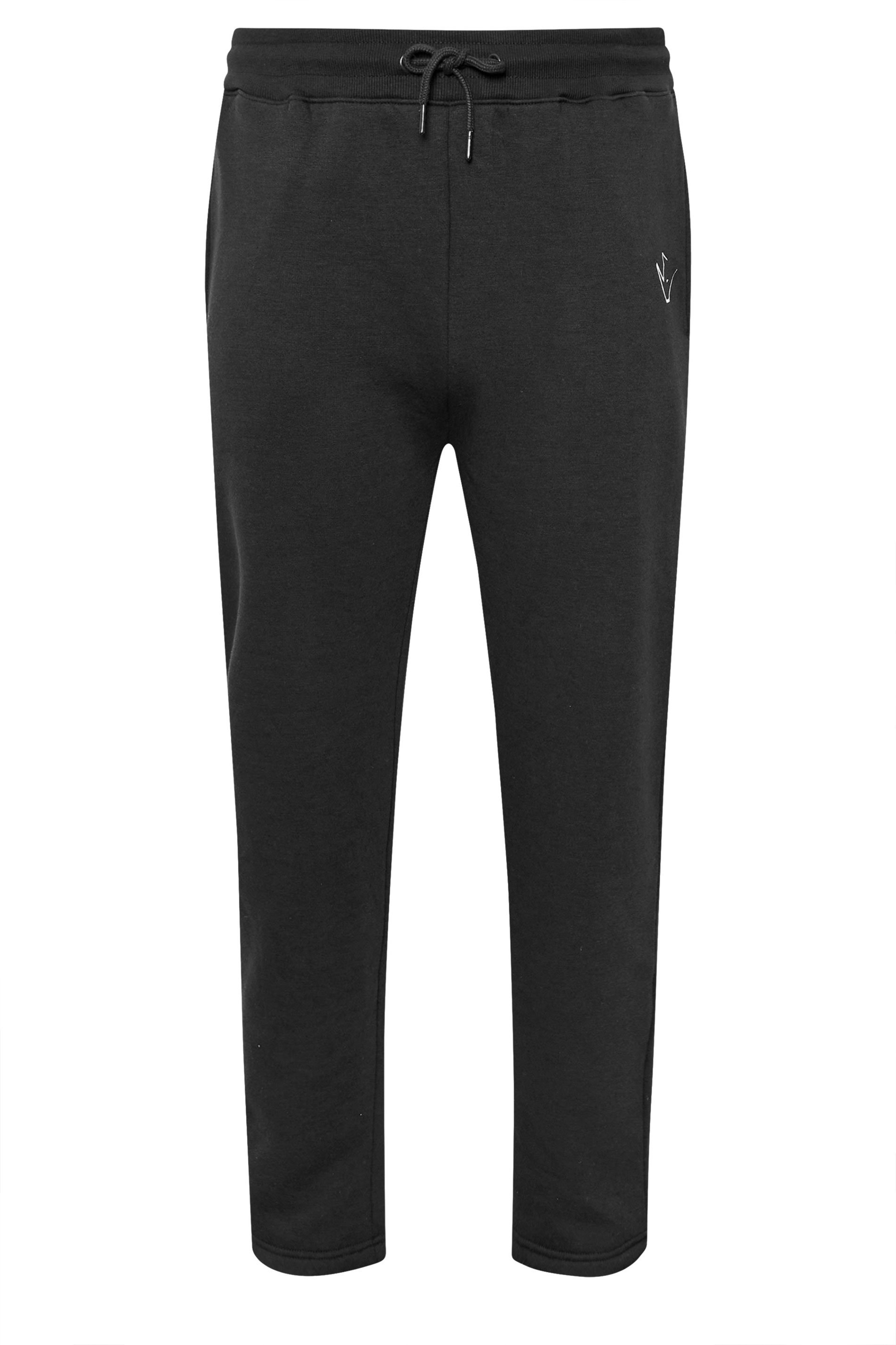 IronRhino Big & Tall Black 'Rest Day' Joggers | BadRhino 8