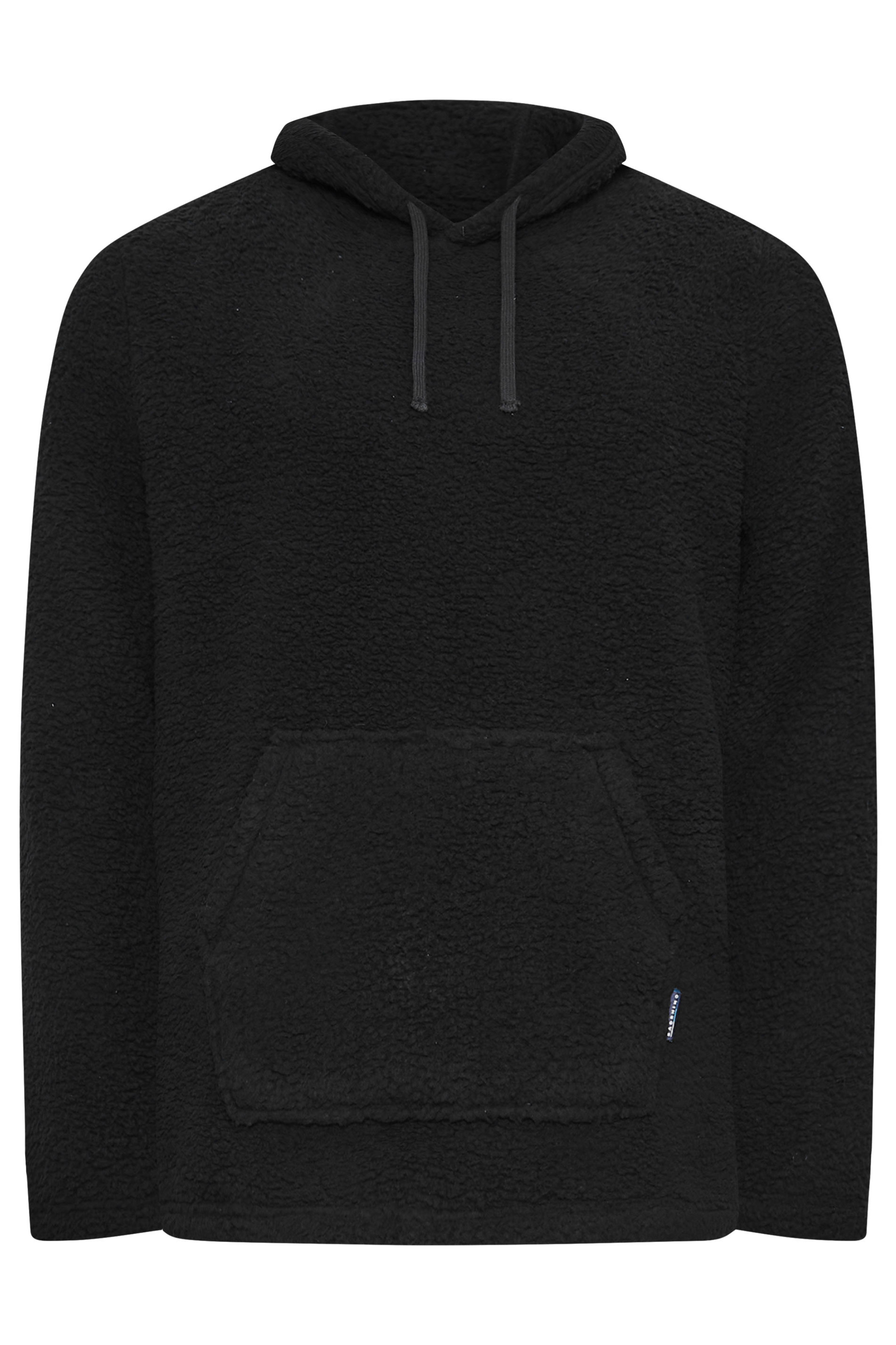 BadRhino Big & Tall Black Borg Lounge Hoodie | BadRhino 4