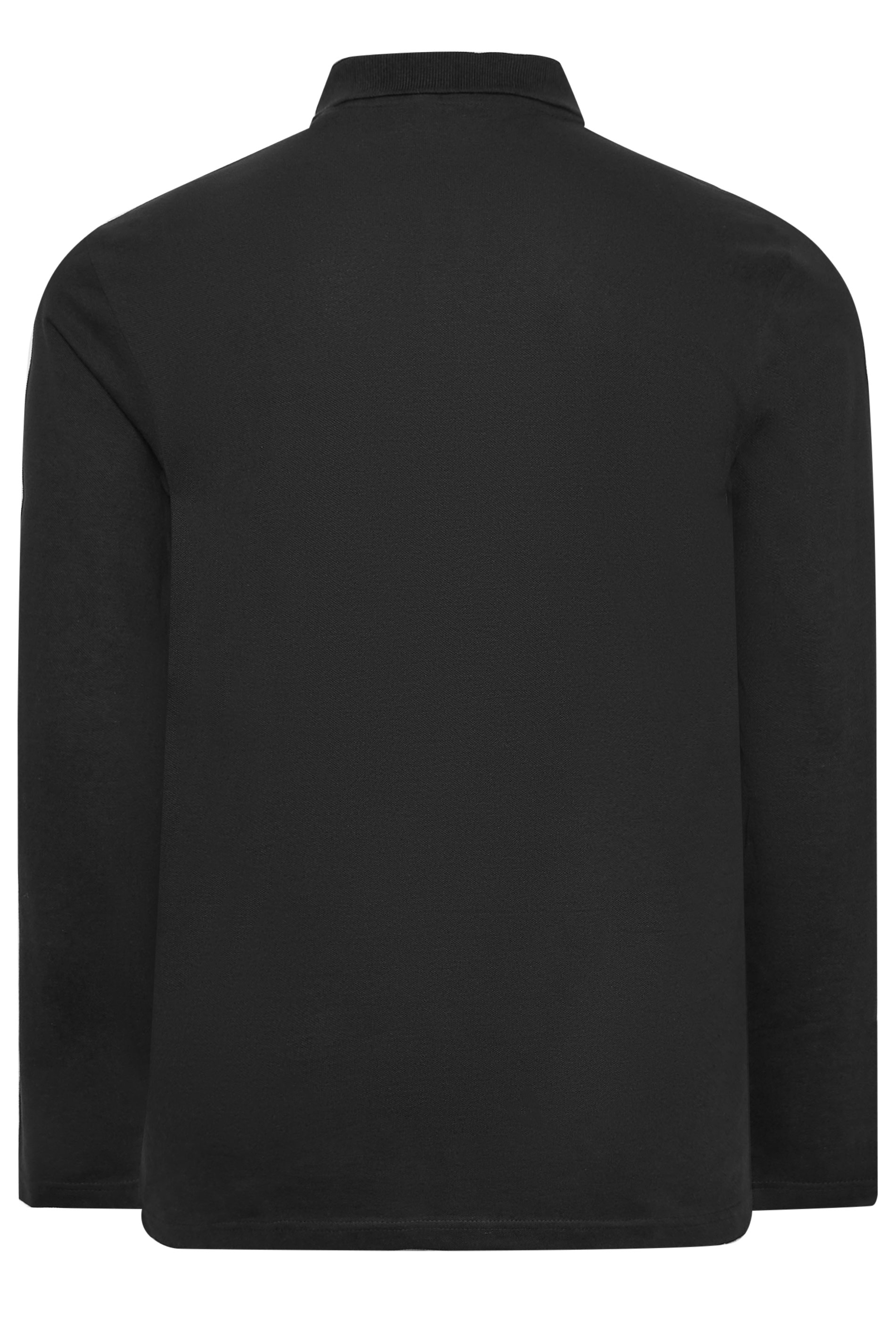 BadRhino Big & Tall Black Extra Long Core Long Sleeve Polo Shirt | BadRhino 4