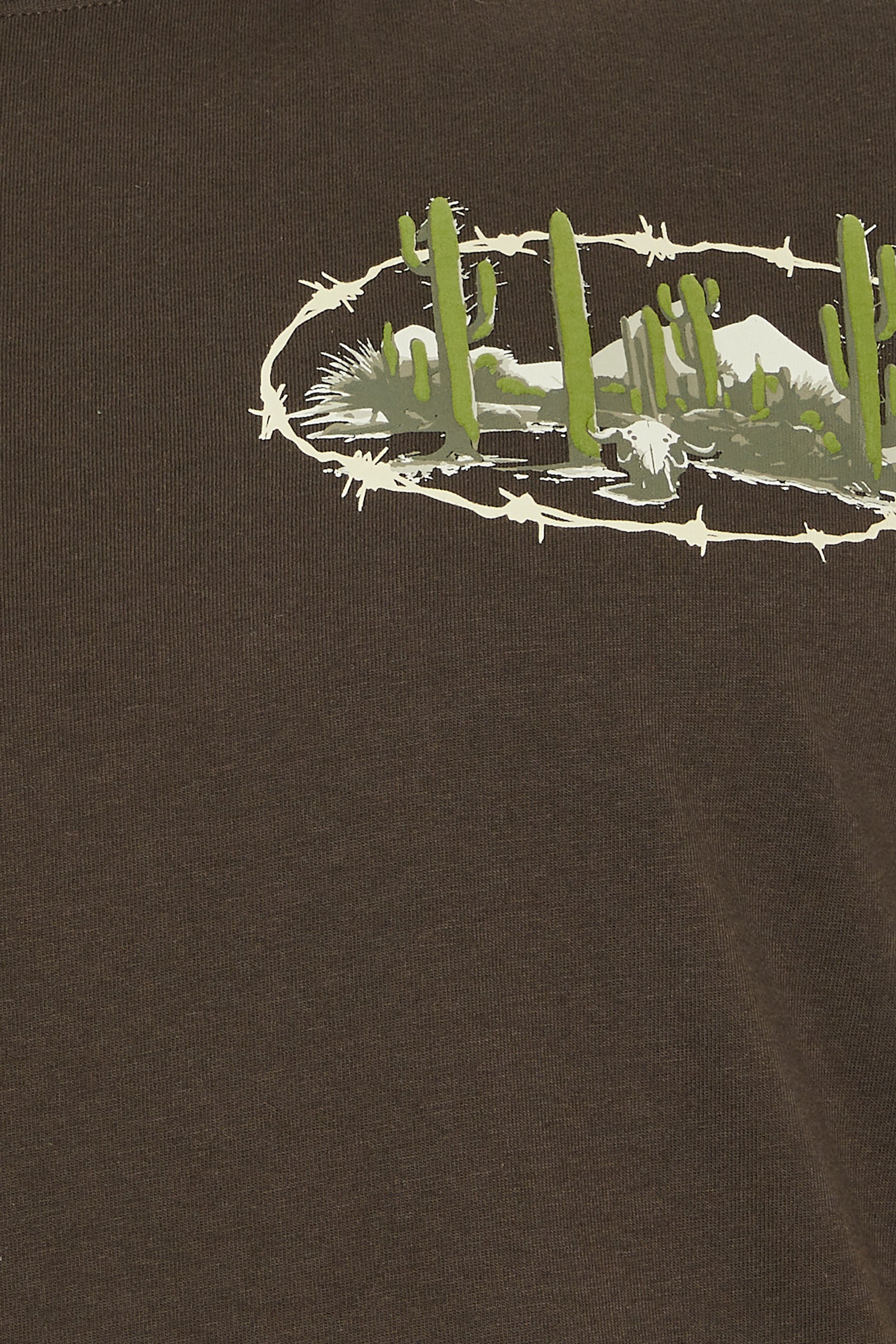 BadRhino Big & Tall Chocolate Brown 'Out West' Graphic T-Shirt | BadRhino 6