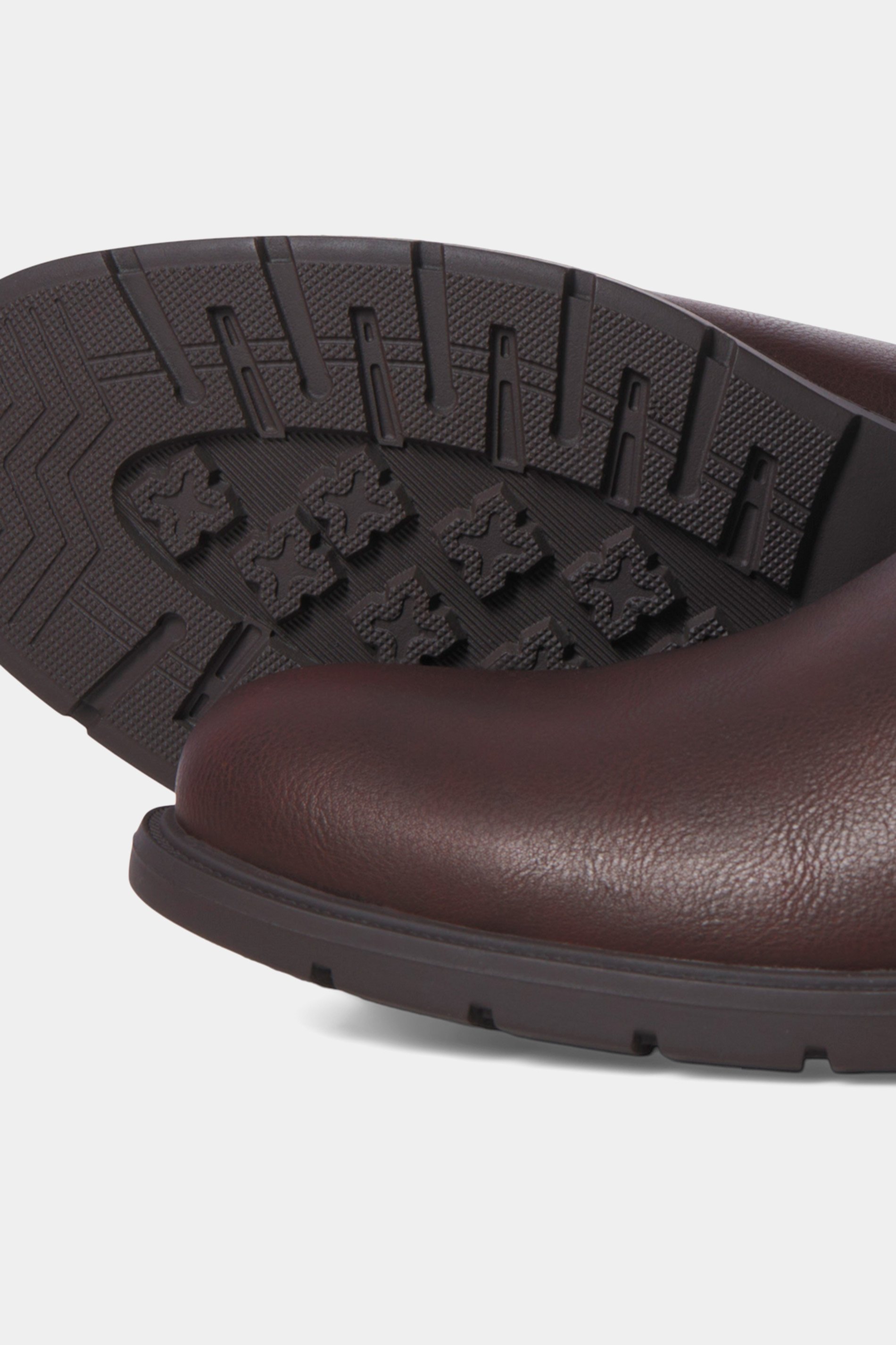 JACK & JONES Brown Faux Leather Chelsea Boot | BadRhino 4