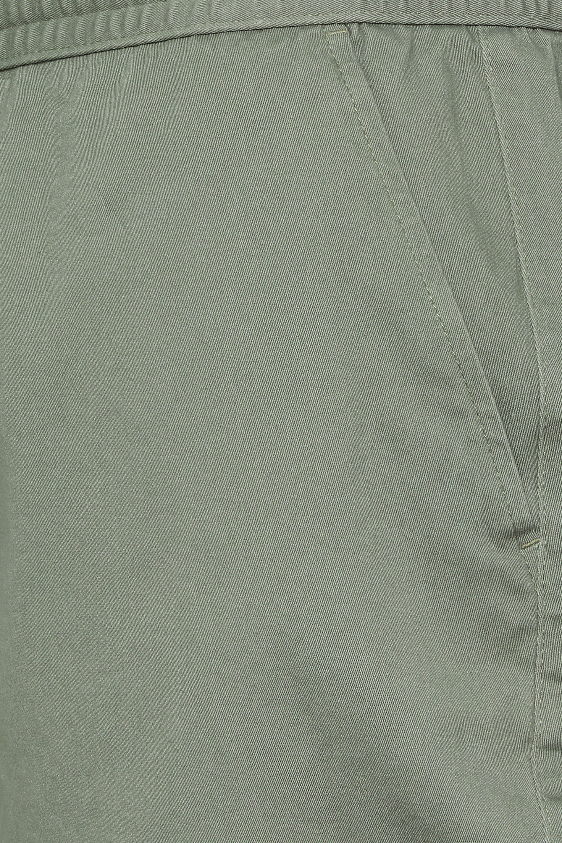 BadRhino Big & Tall Sage Green Stretch Elasticated Waist Chino Shorts | BadRhino 6