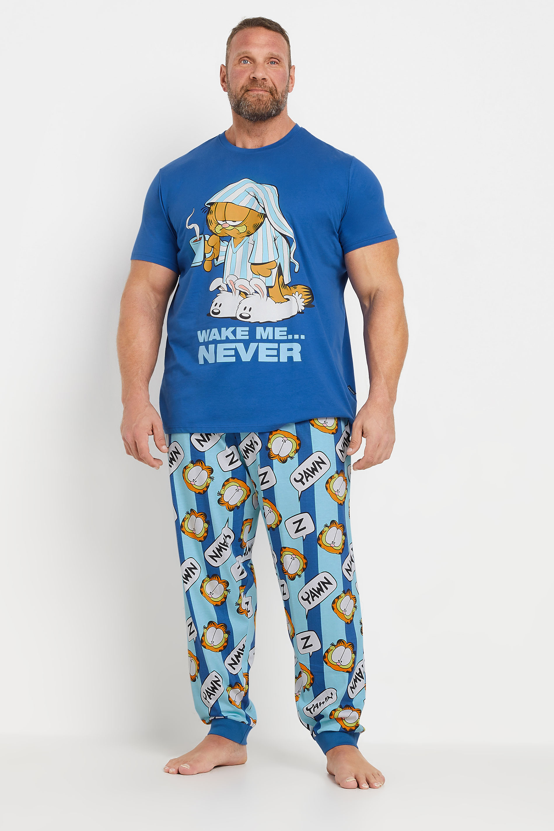 BadRhino Blue Garfield Pyjama Set | BadRhino 2