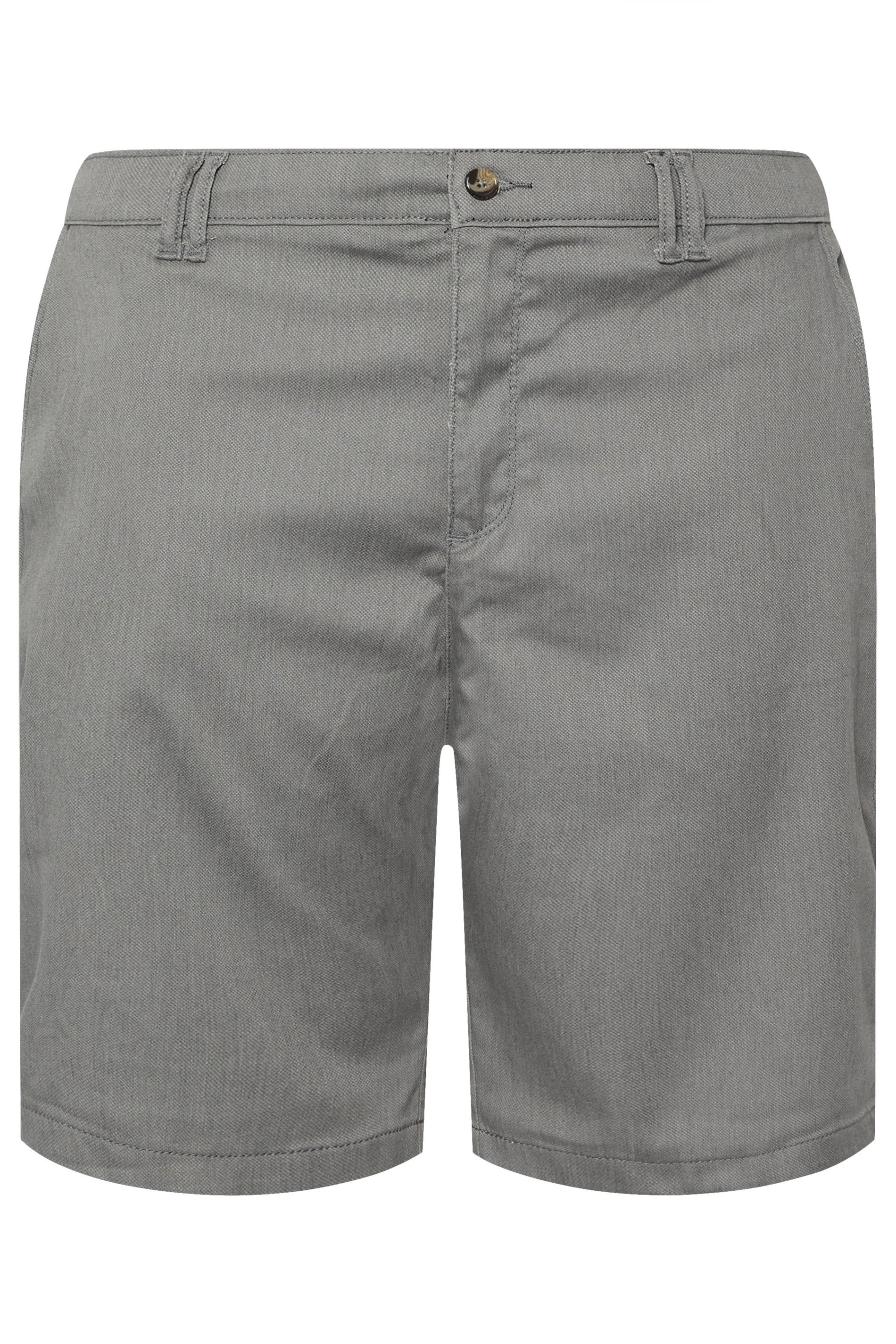 KAM Big & Tall Grey Smart Stretch Shorts | BadRhino 4