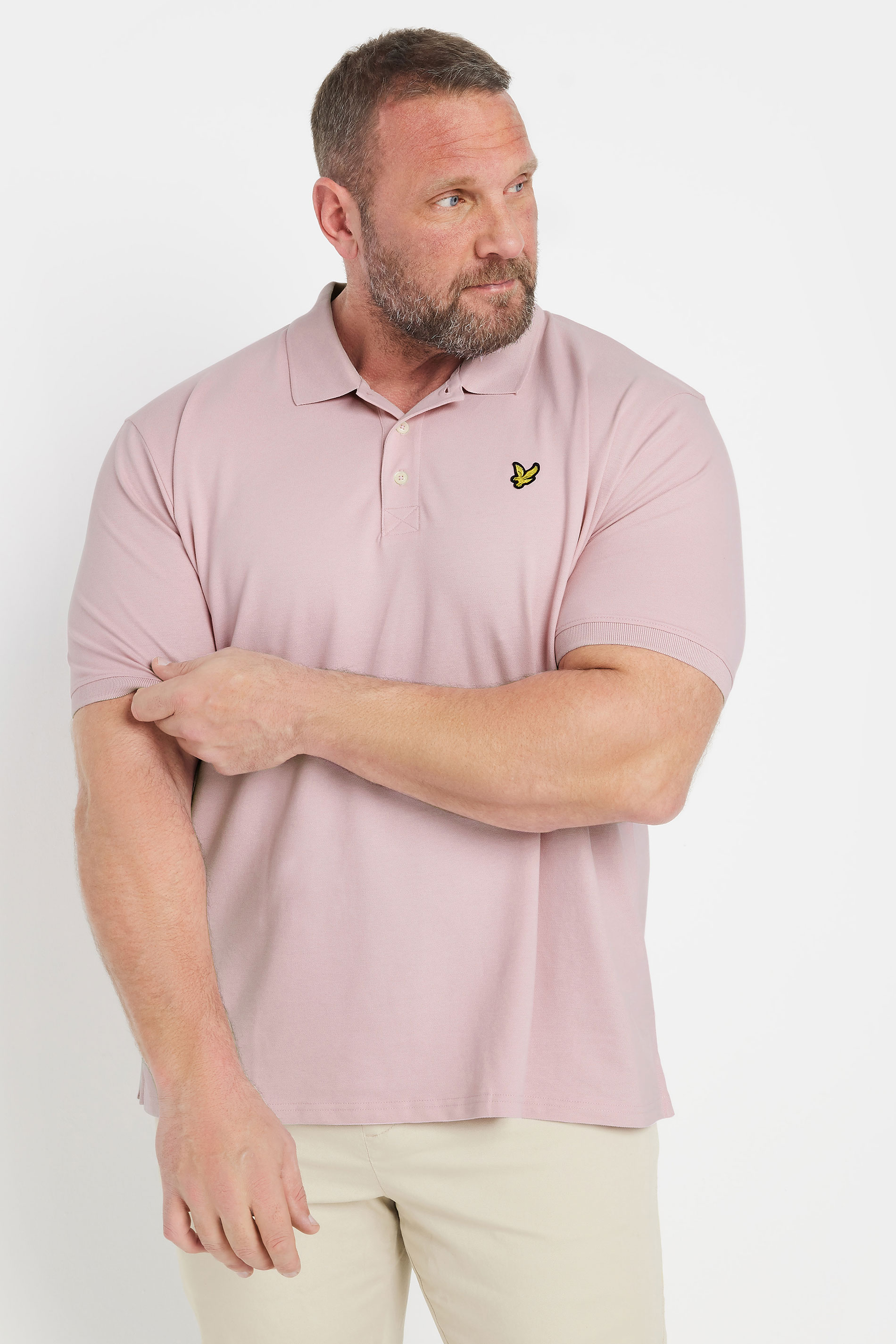 LYLE & SCOTT Big & Tall Dusk Purple Core Polo Shirt | BadRhino 1