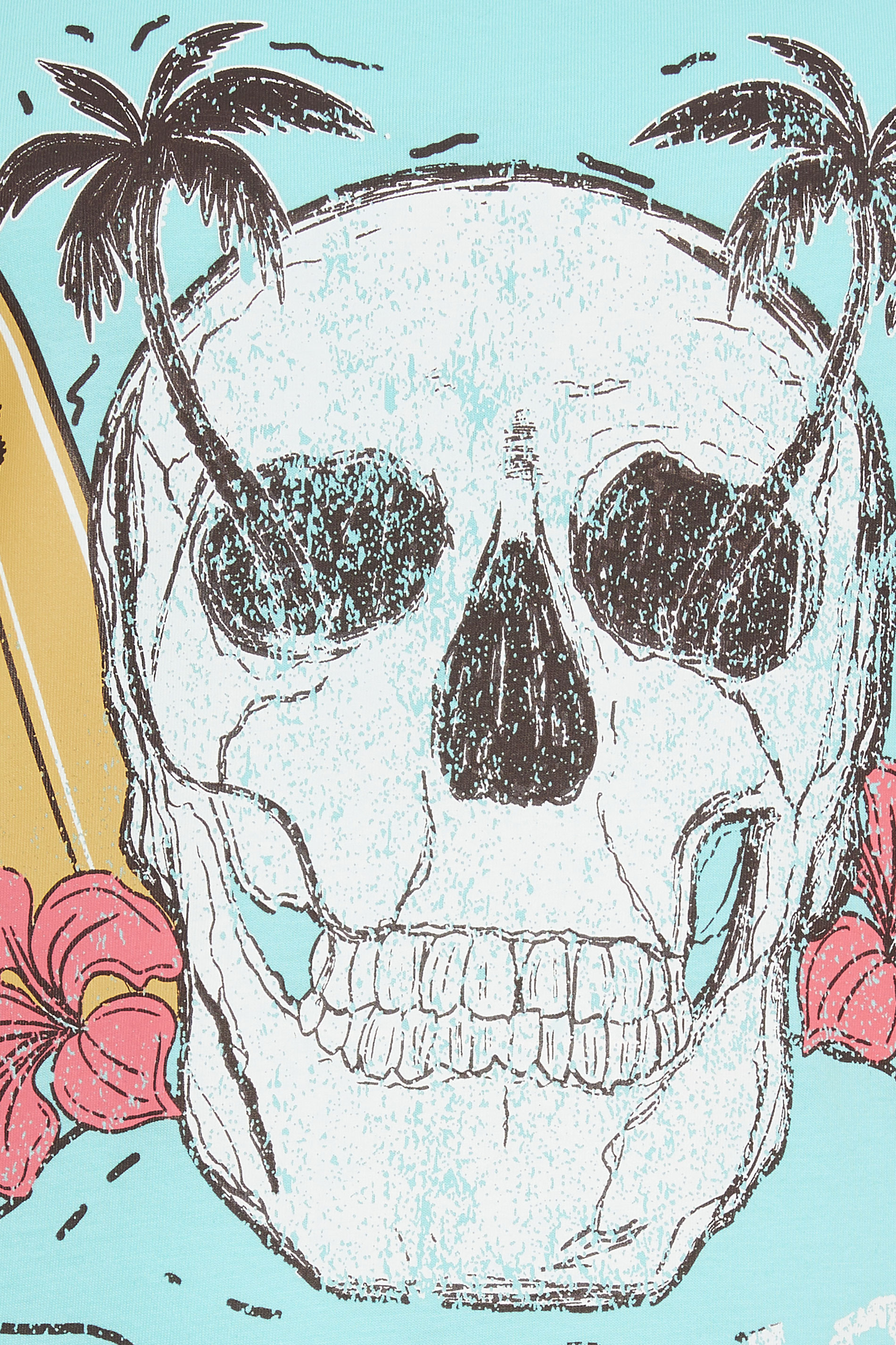 BadRhino Big & Tall Light Blue 'Lost In Paradise Island' Slogan Vest Top | BadRhino 5