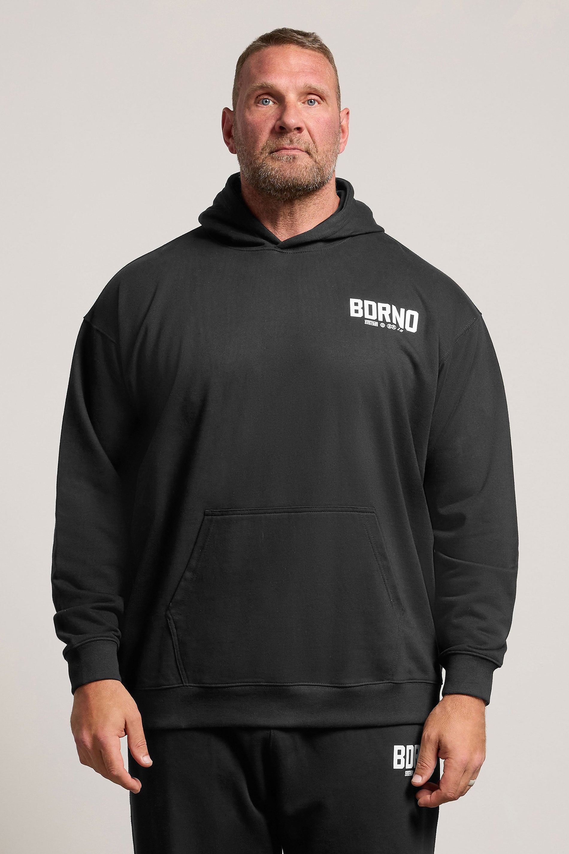 BadRhino Big & Tall Black Logo Hoodie | BadRhino 3