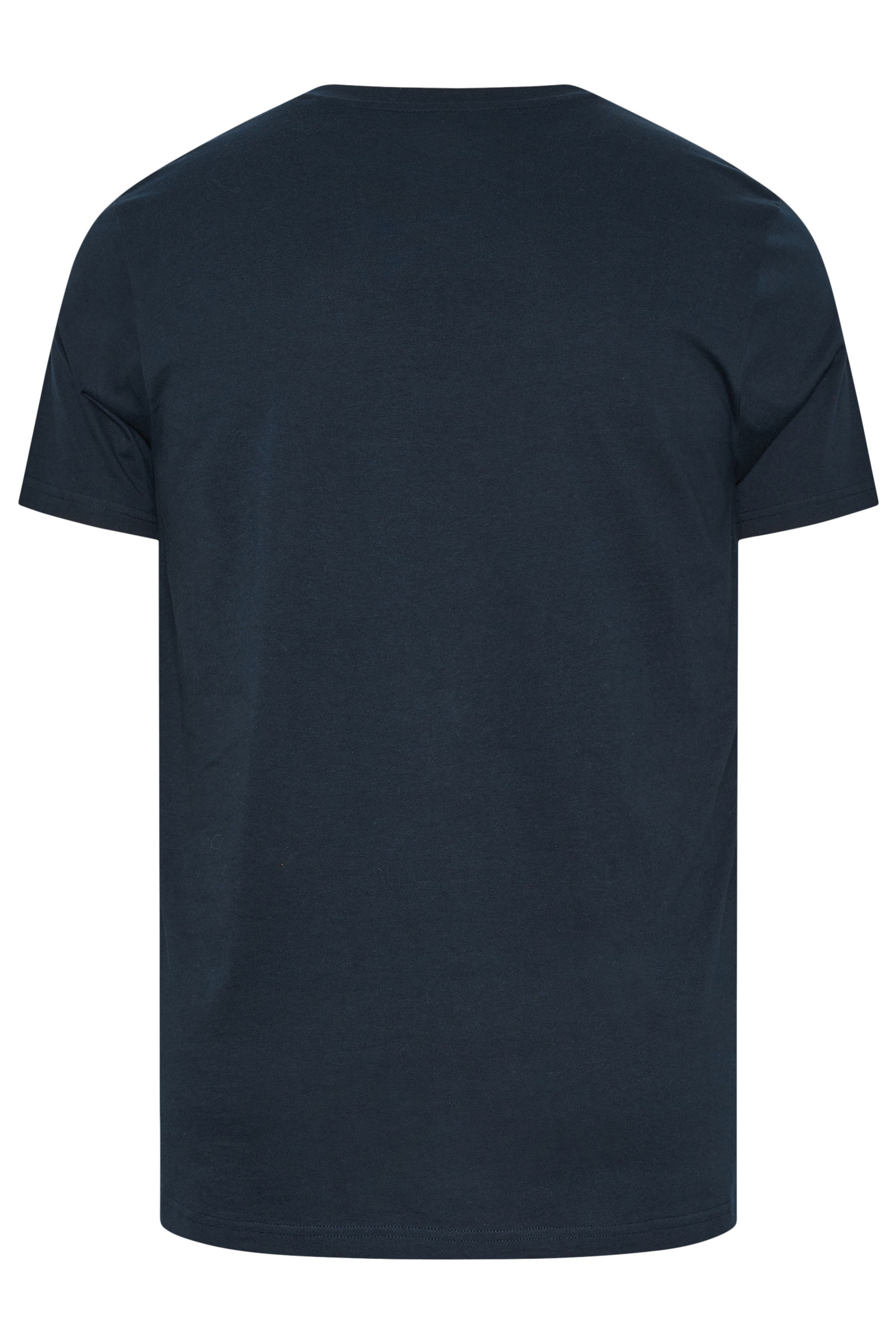 BadRhino Big & Tall Navy Blue V-Neck T-Shirt 6