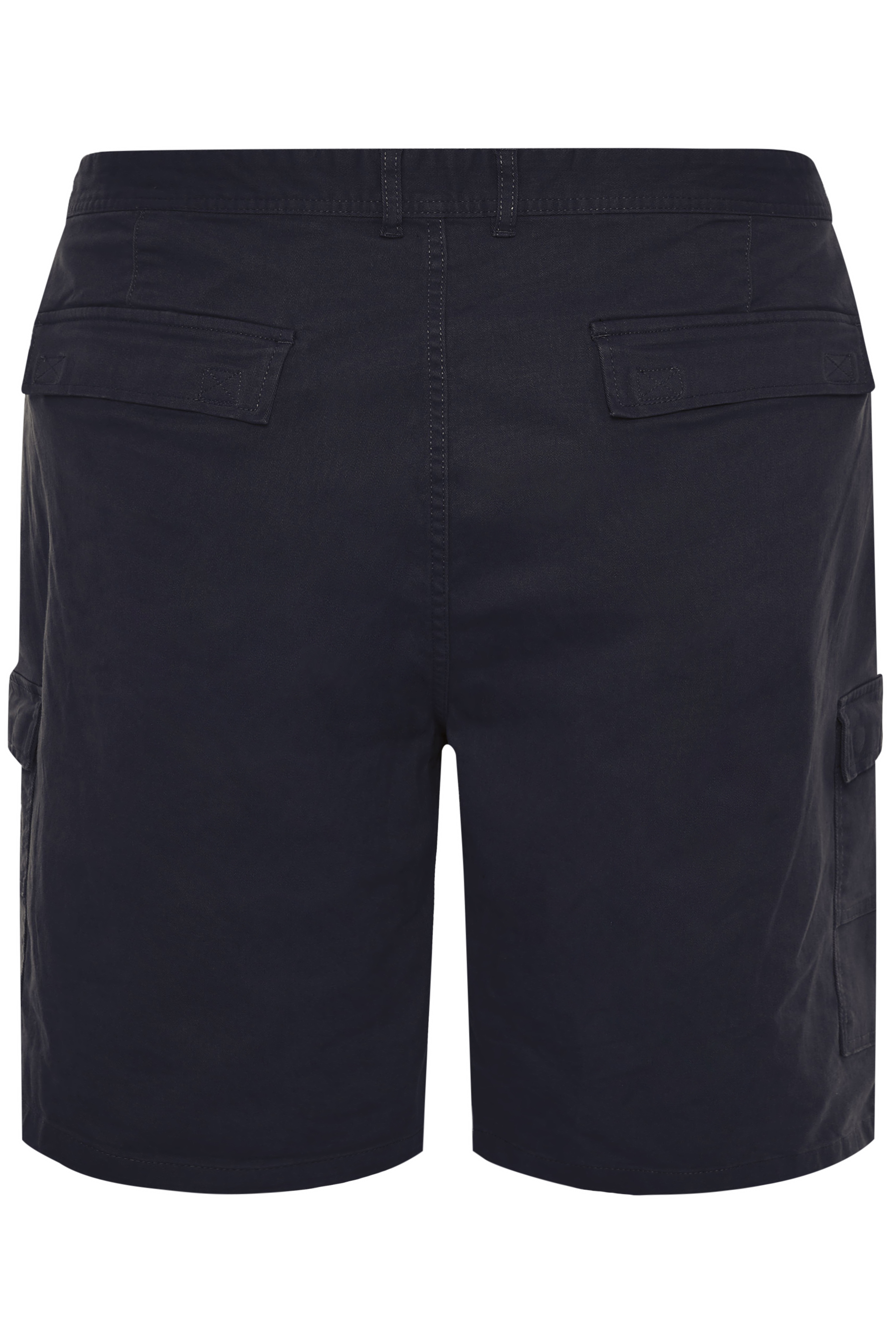 BadRhino Big & Tall 2 PACK Black & Navy Blue Stretch Cargo Shorts | BadRhino 8