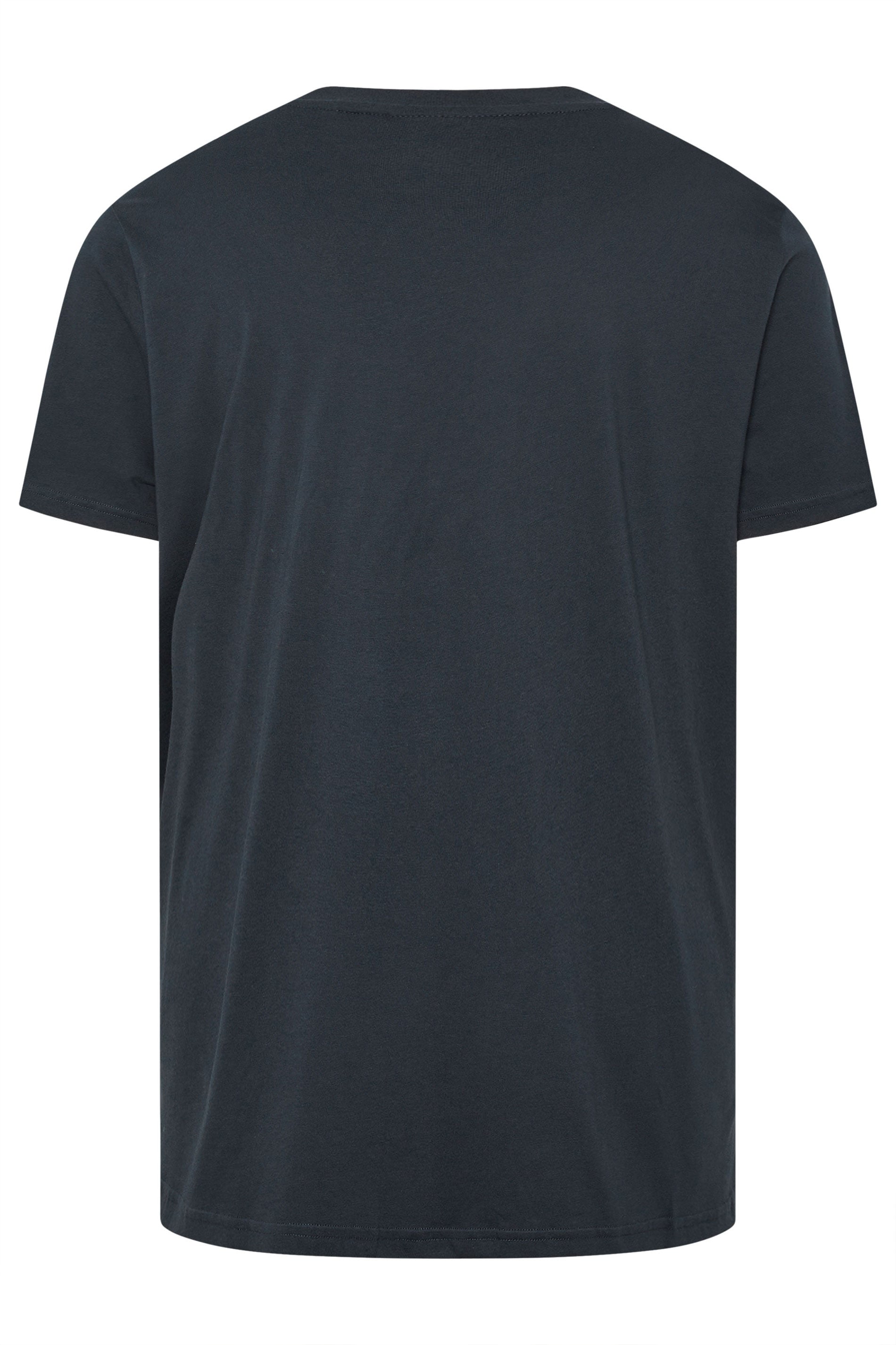 LYLE & SCOTT Big & Tall Navy Blue Laundry Graphic T-Shirt | BadRhino 4