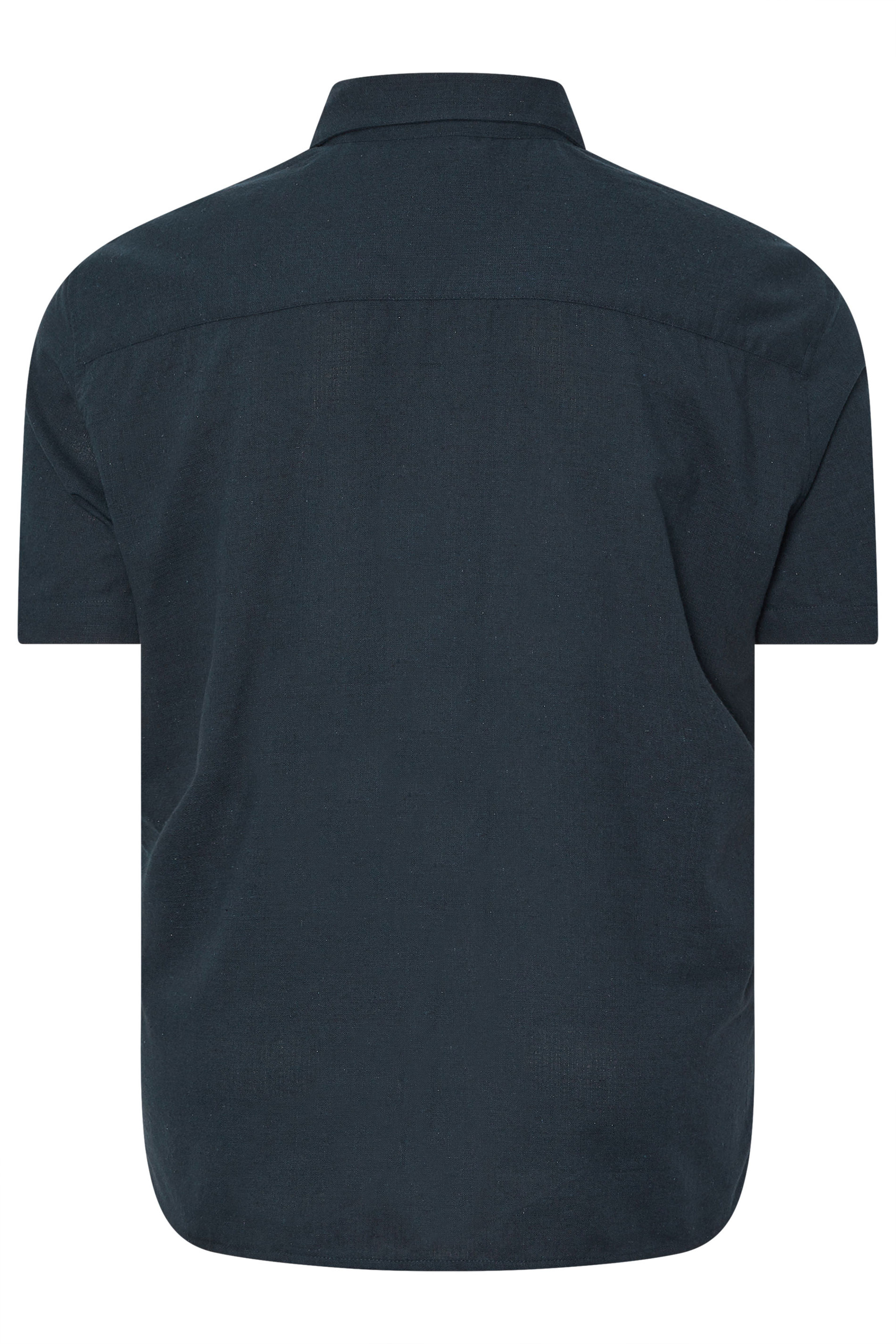 BadRhino Big & Tall Navy Blue Floral Embroidered Shirt | BadRhino 8