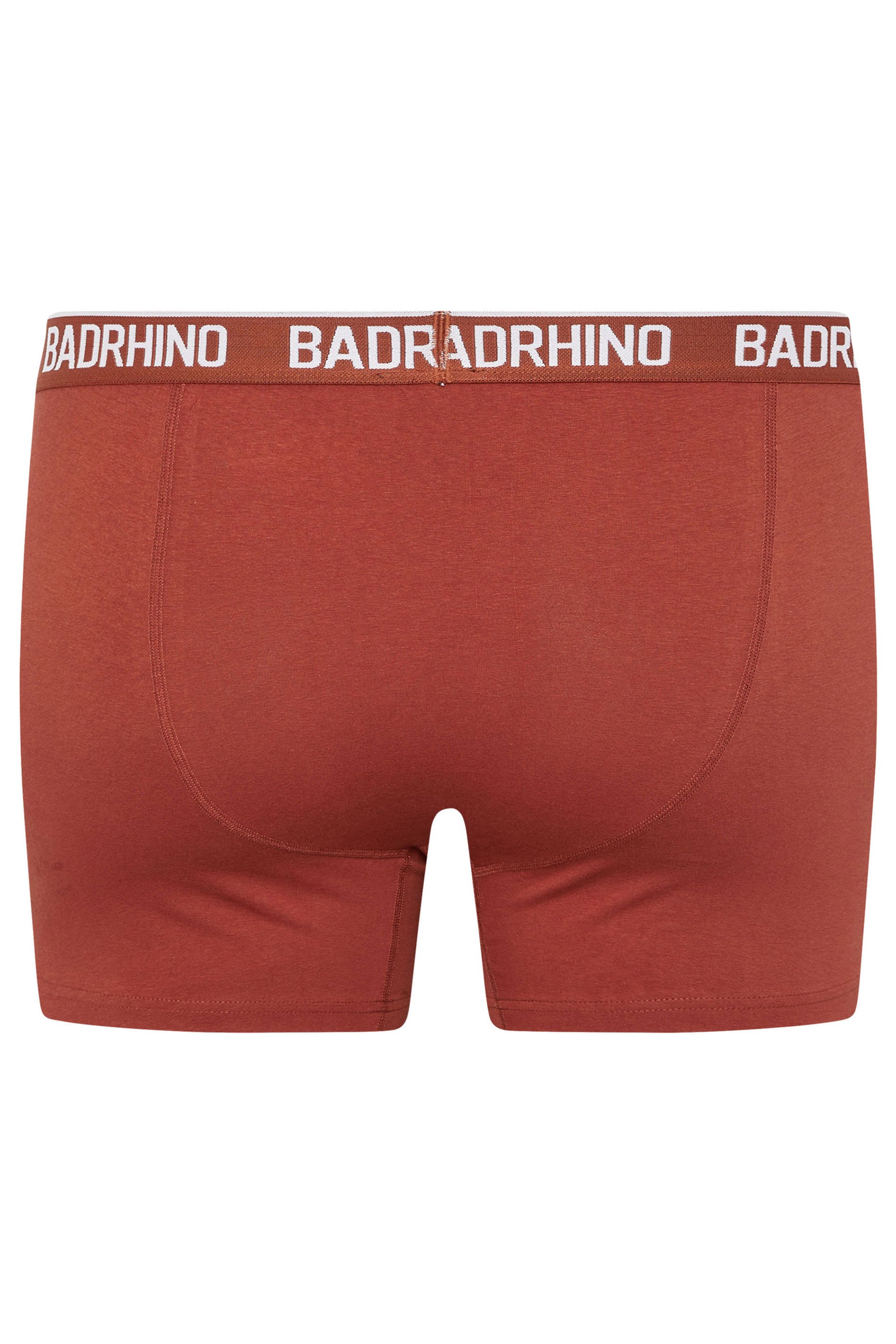 BadRhino 5 PACK Navy Blue/Grey/Green/Burnt Red/Black Boxers | BadRhino 6