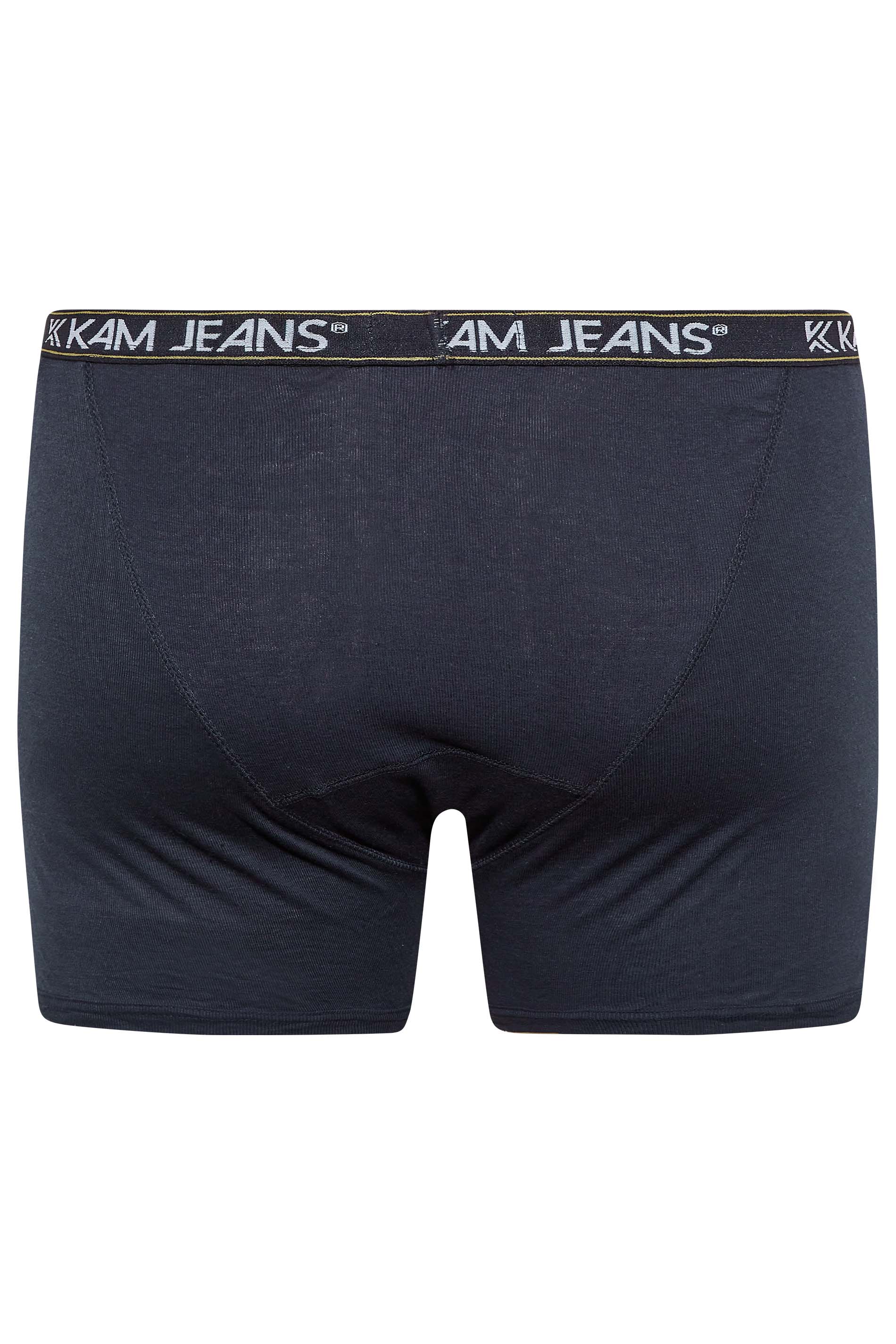 KAM 3 PACK Navy Blue & Grey Assorted Boxers | BadRhino 6