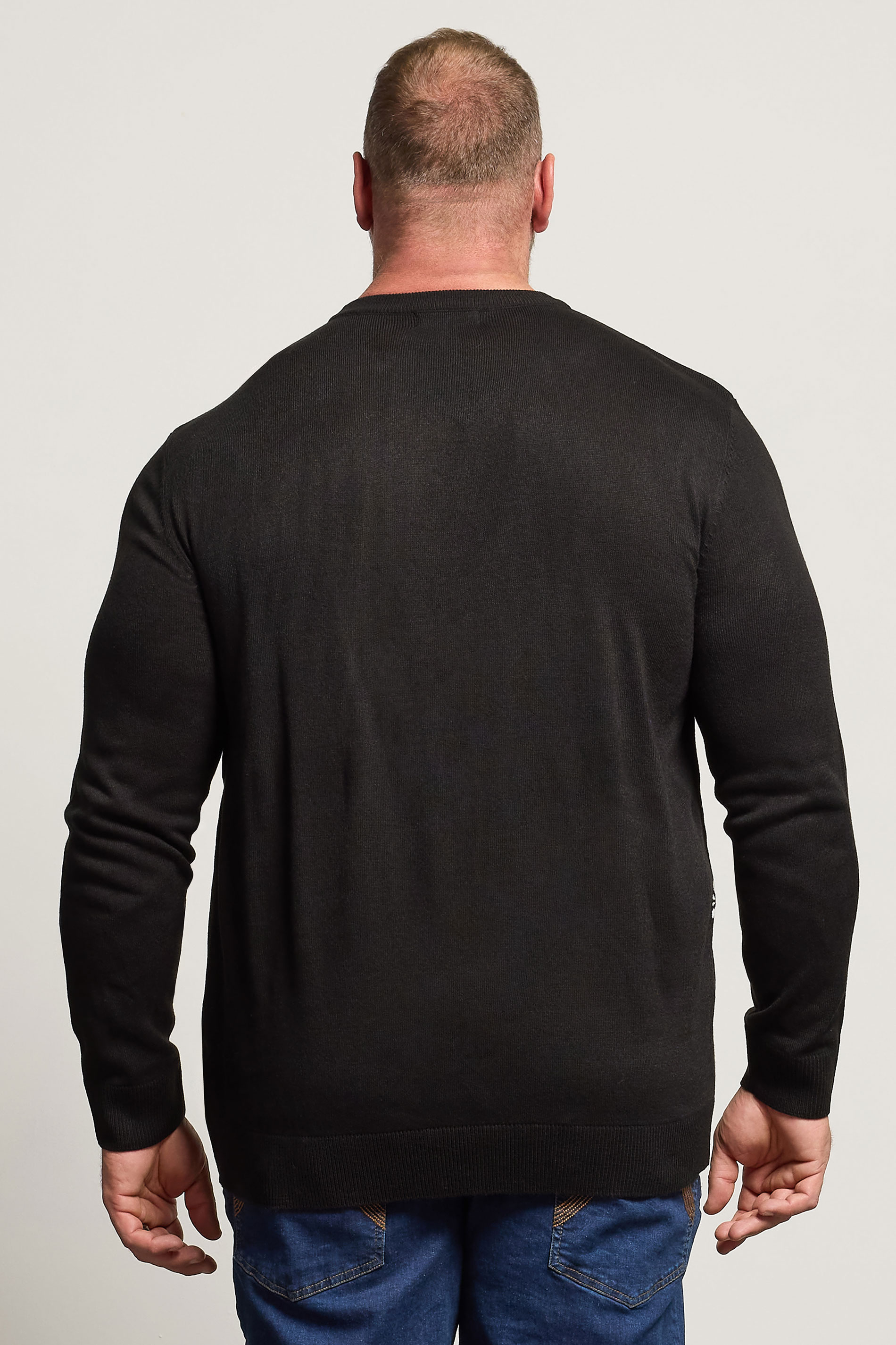 BadRhino Big & Tall Black 'Talk Turkey To Me' Christmas Jumper | BadRhino 3