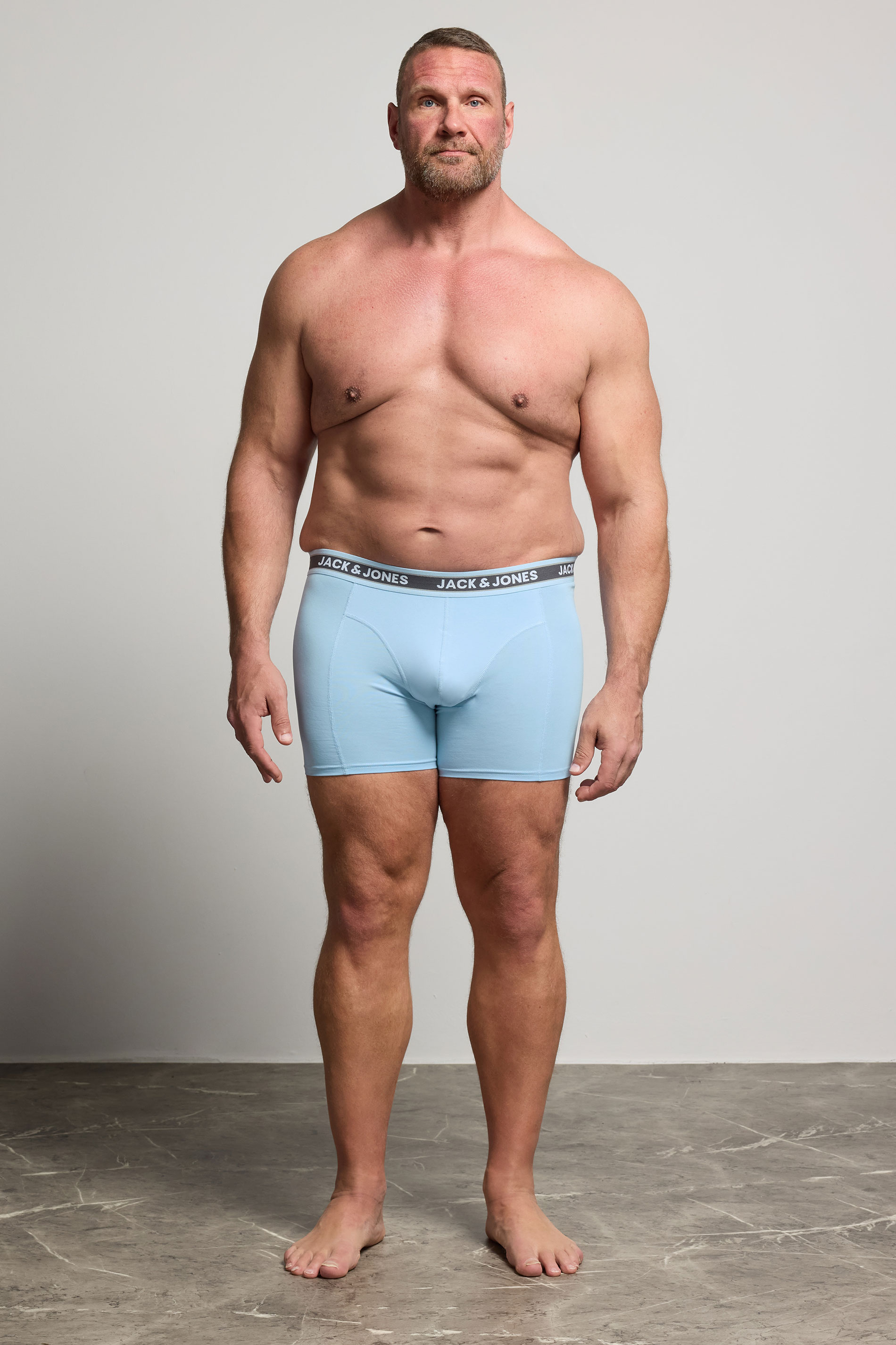 JACK & JONES Big & Tall 5 Pack Blue & Black Boxers | BadRhino 3