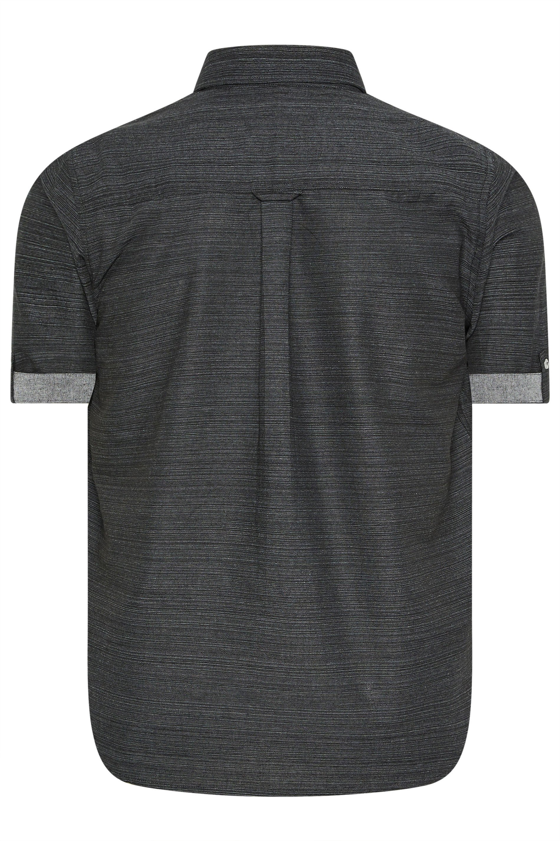 BadRhino Big & Tall Black Short Sleeve Slub Shirt | BadRhino 3