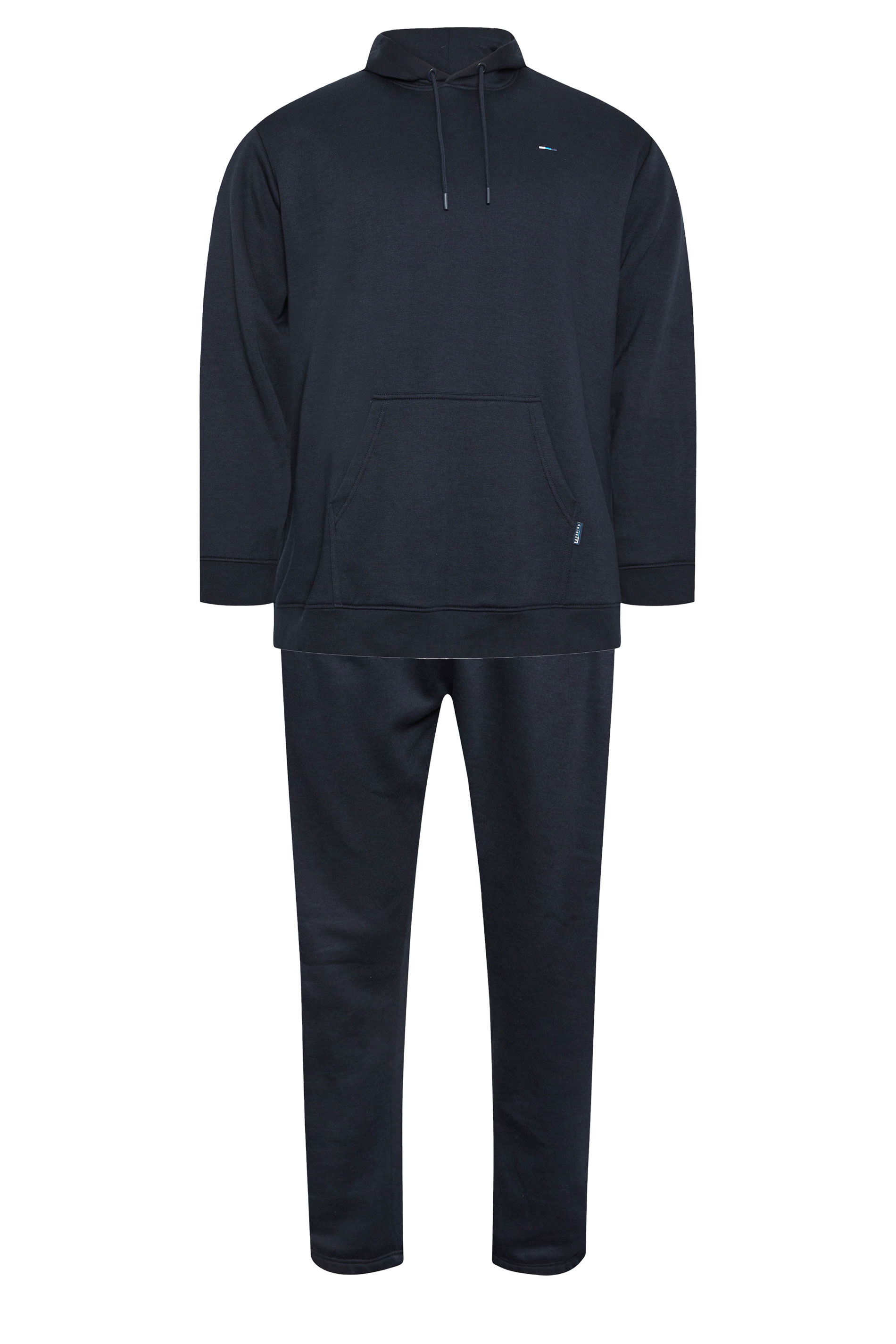 BadRhino Big & Tall Navy Blue Hoodie & Cargo Jogger Set | BadRhino 4