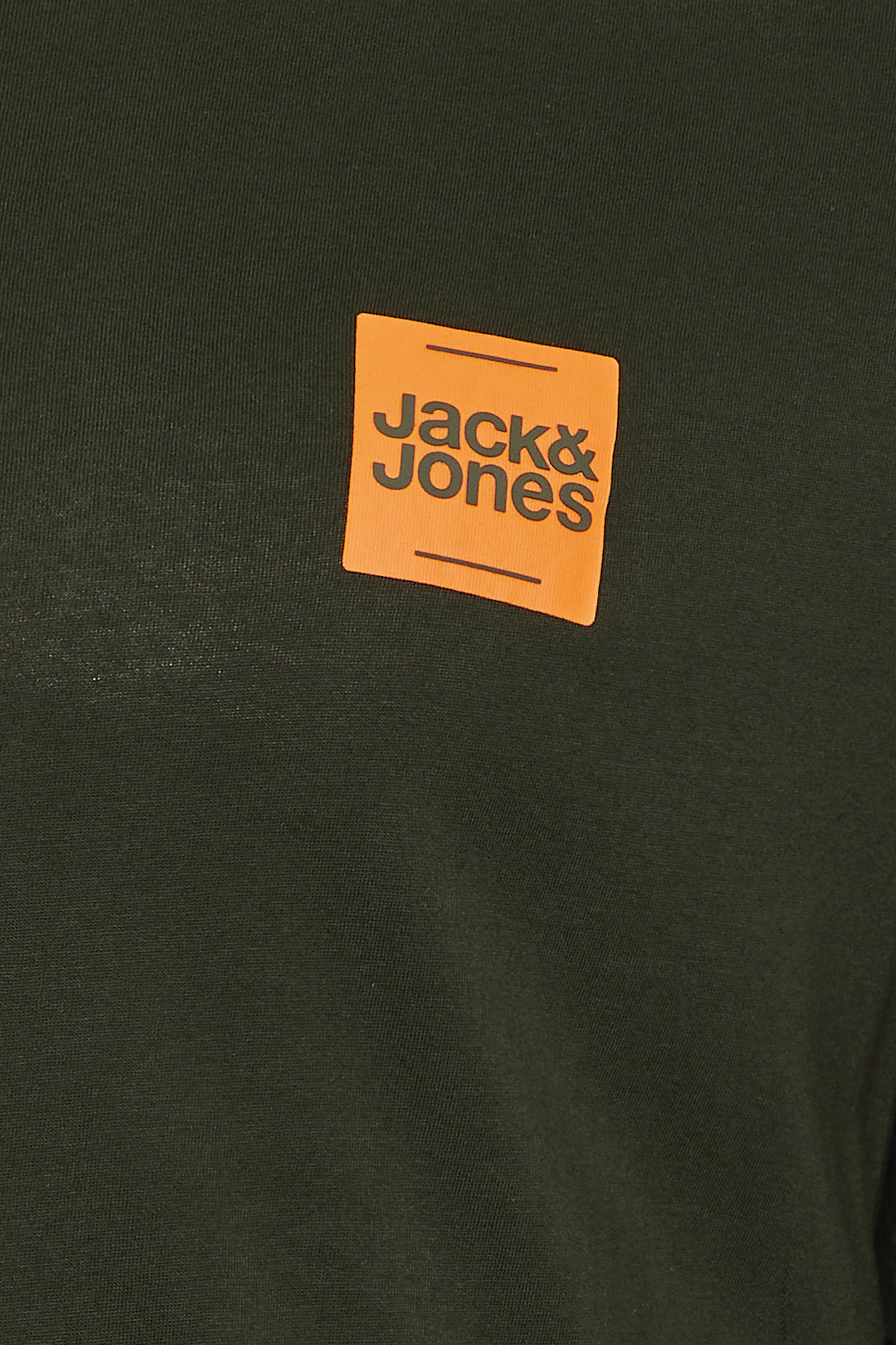 JACK & JONES Big & Tall 3 Pack Green, Navy Blue & Black Logo T-Shirts | BadRhino 7