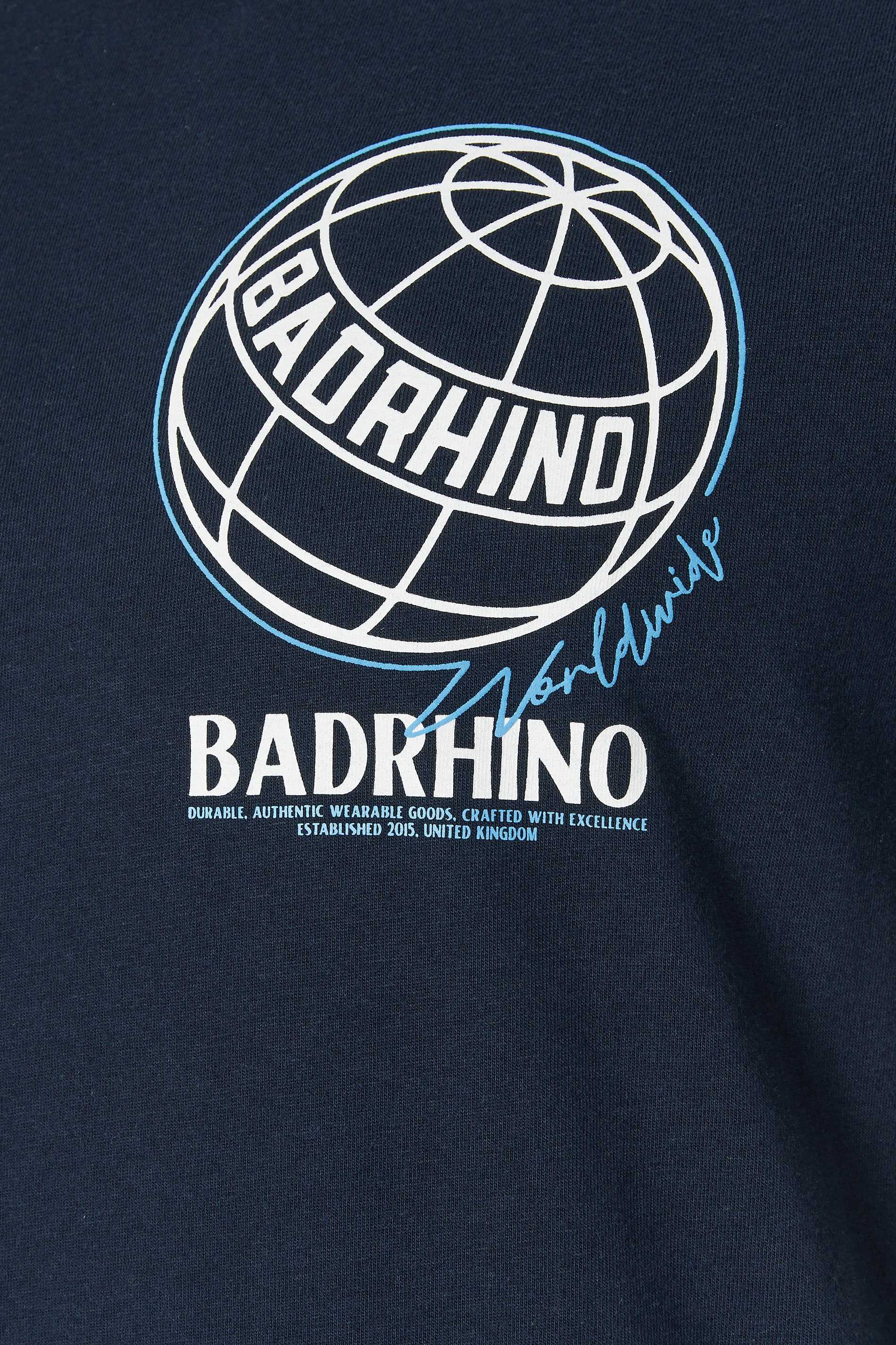 BadRhino Big & Tall 3 PACK Black & Navy Blue Worldwide Graphic T-Shirts | BadRhino 8