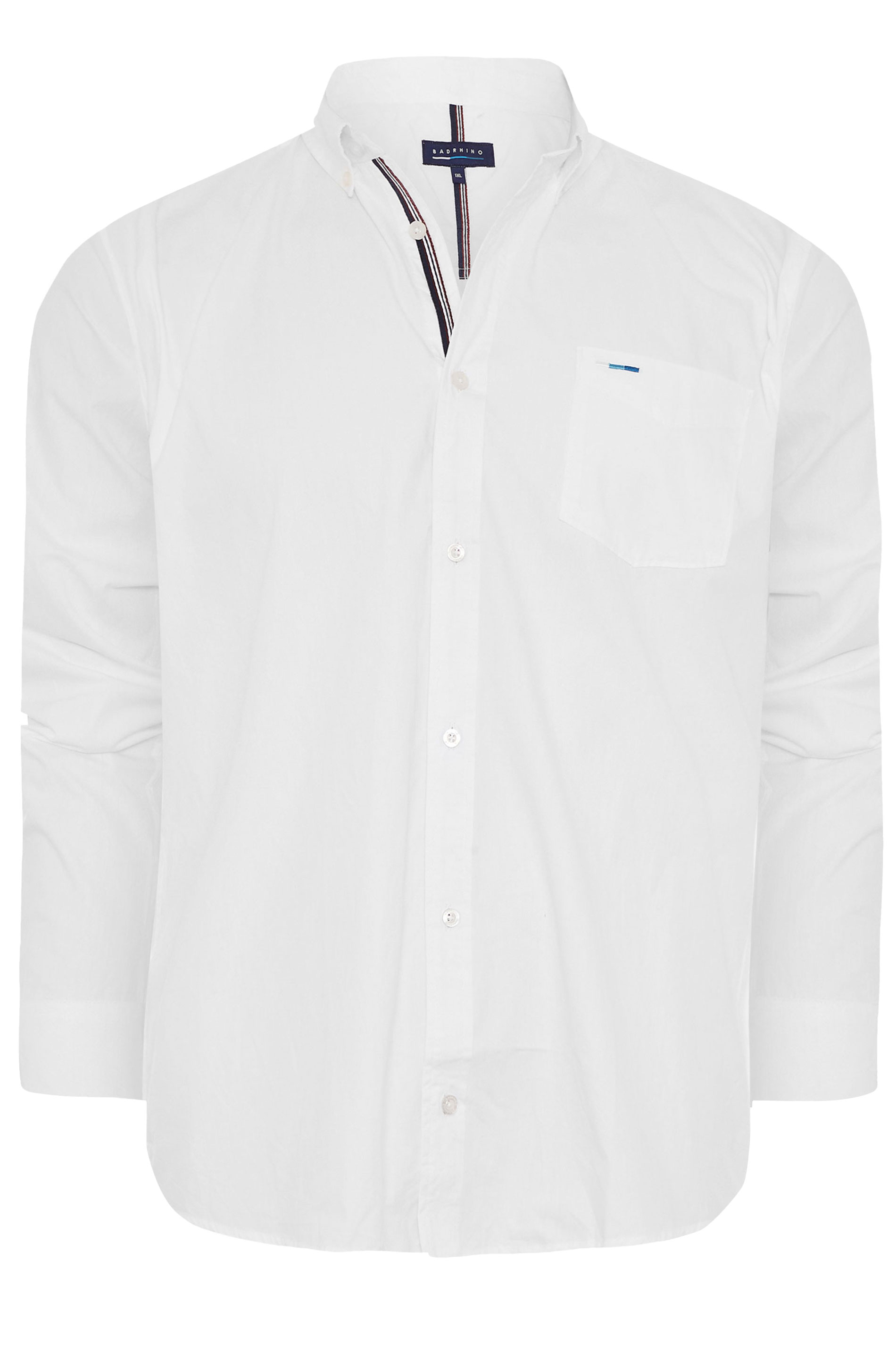 BadRhino White Cotton Poplin Long Sleeve Shirt | BadRhino 2
